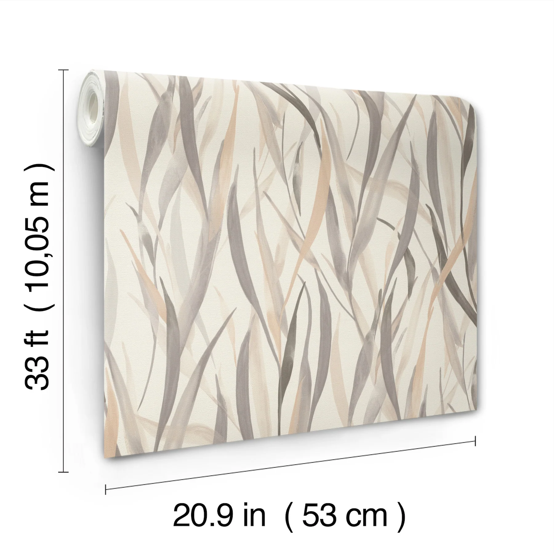 A-Street Prints 4202-330205 Willoughby Neutral Fronds Wallpaper - Image 4
