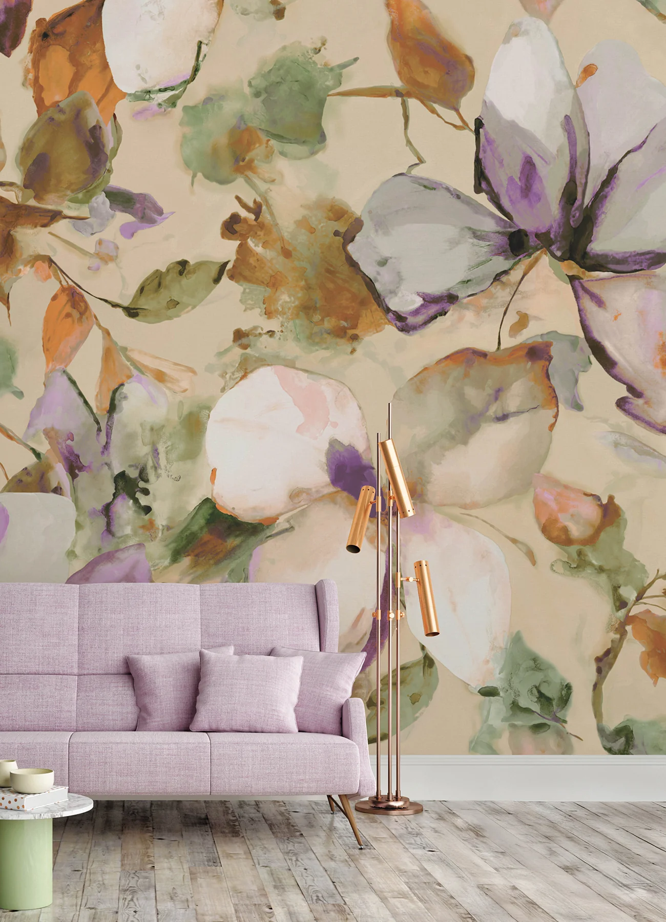 A-Street Prints 4202-367546M Florian Lavender Wall Mural - Image 4