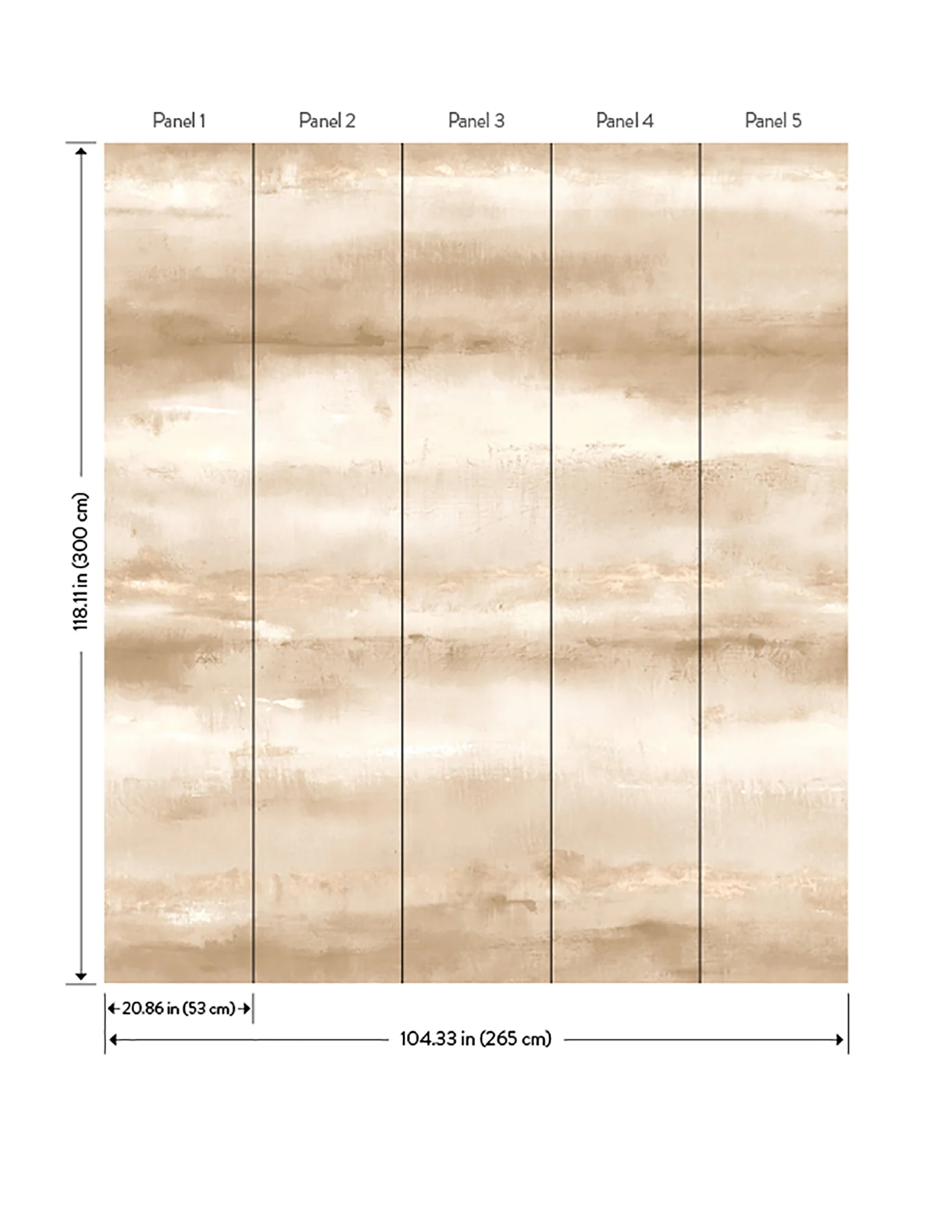 A-Street Prints 4202-367713M Aveline Neutral Wall Mural - Image 3