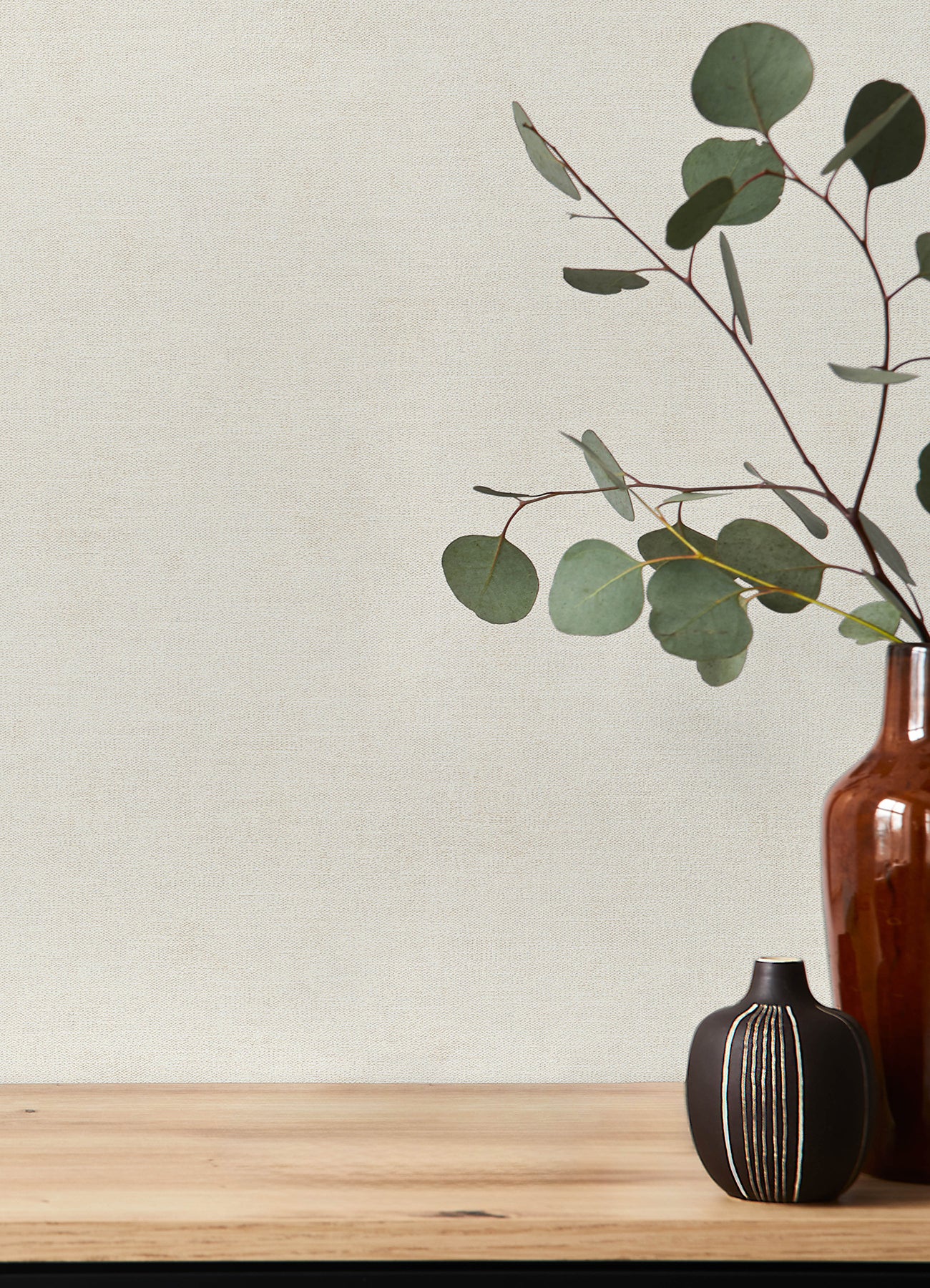 A-Street Prints 4202-408126 Cullen White Faux Linen Wallpaper - Image 3