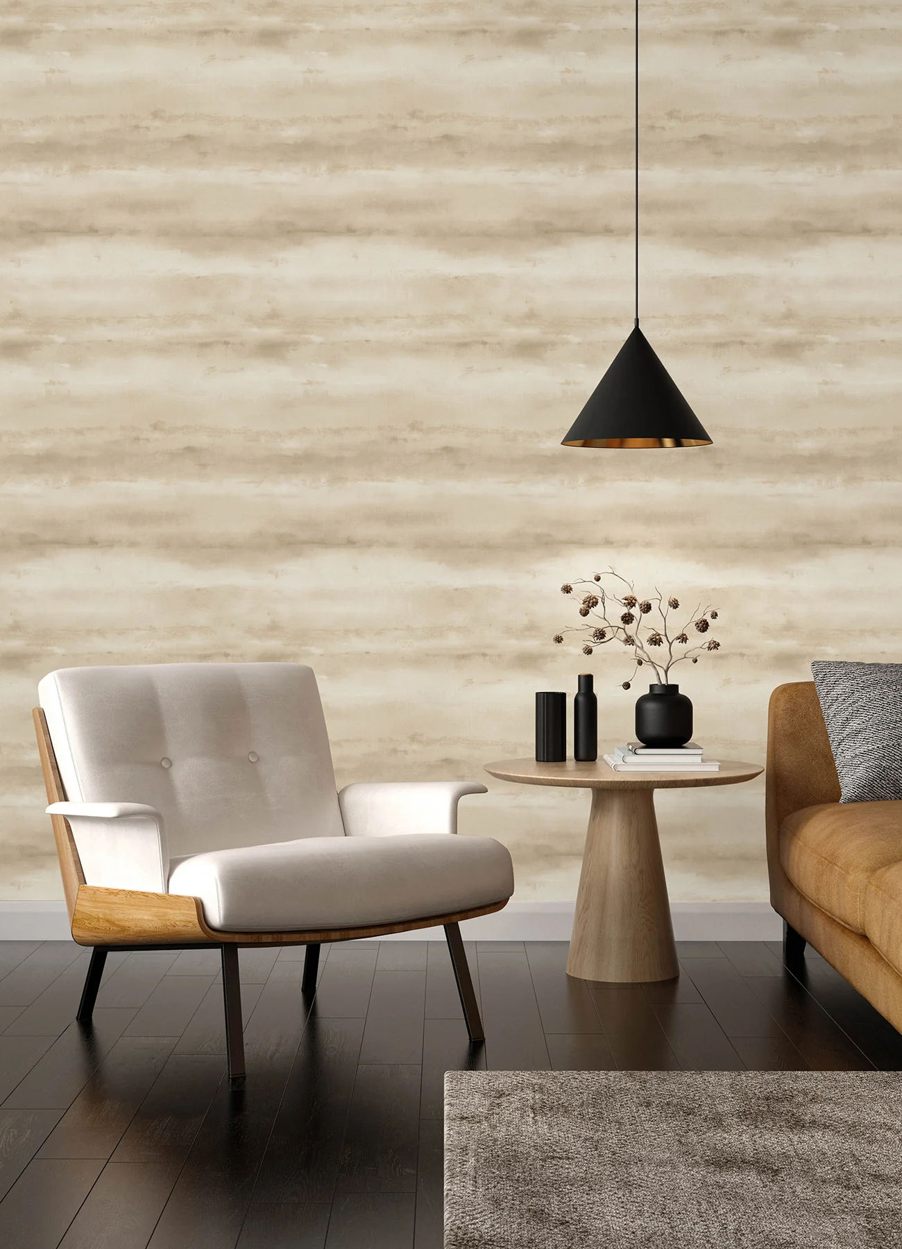 A-Street Prints 4202-481679 Ayla Neutral Abstract Stripe Wallpaper - Image 4
