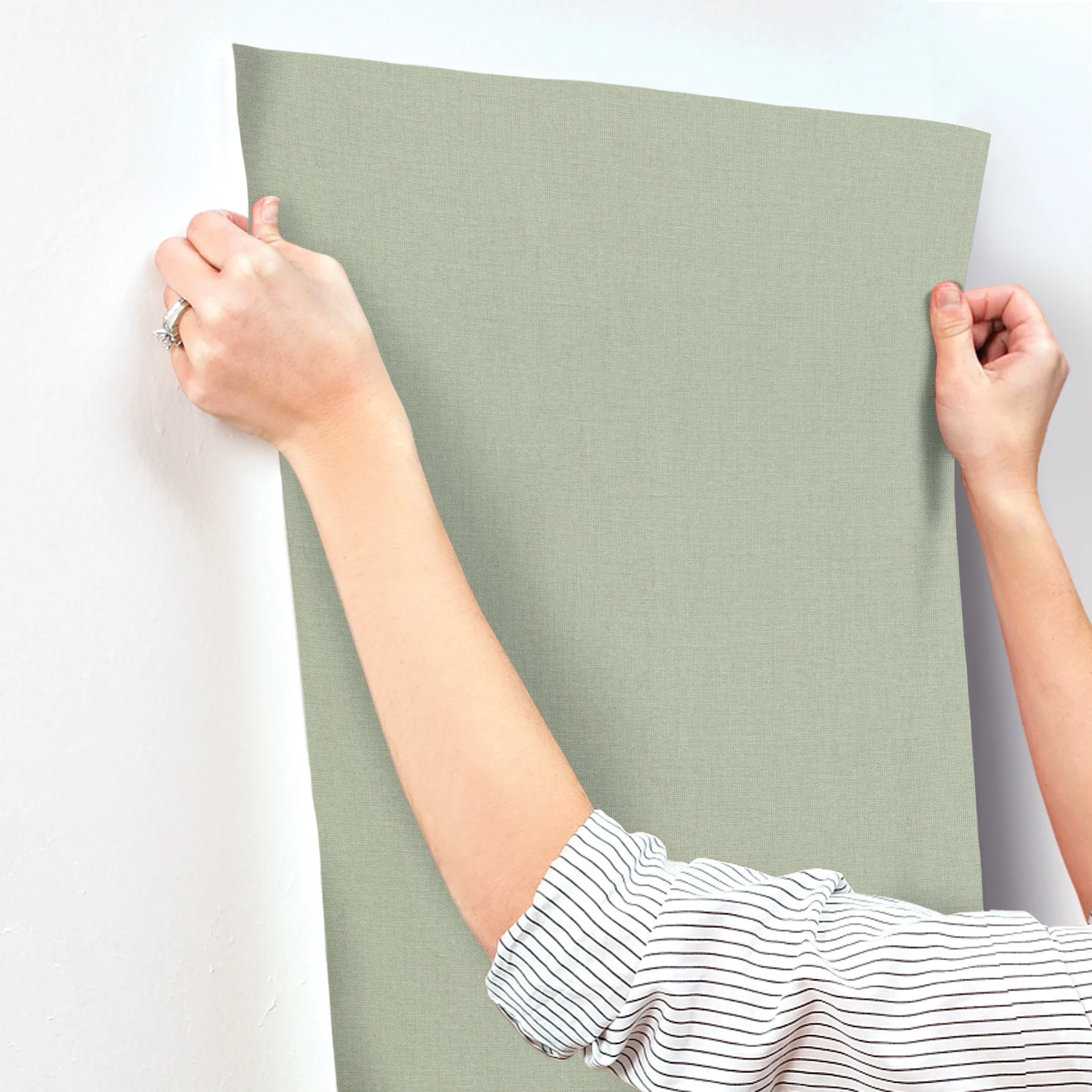 A-Street Prints 4202-484588 Naim Sage Solid Texture Wallpaper - Image 5