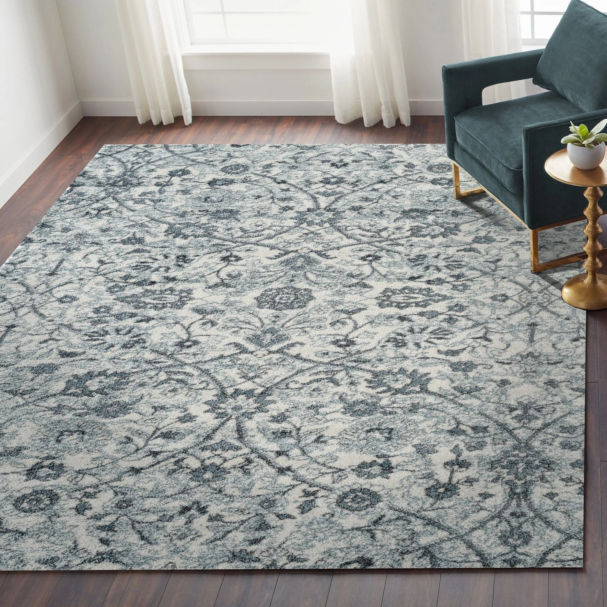Amer Rugs ALX-24 Alexandria Classic Floral Area Rug - Image 4