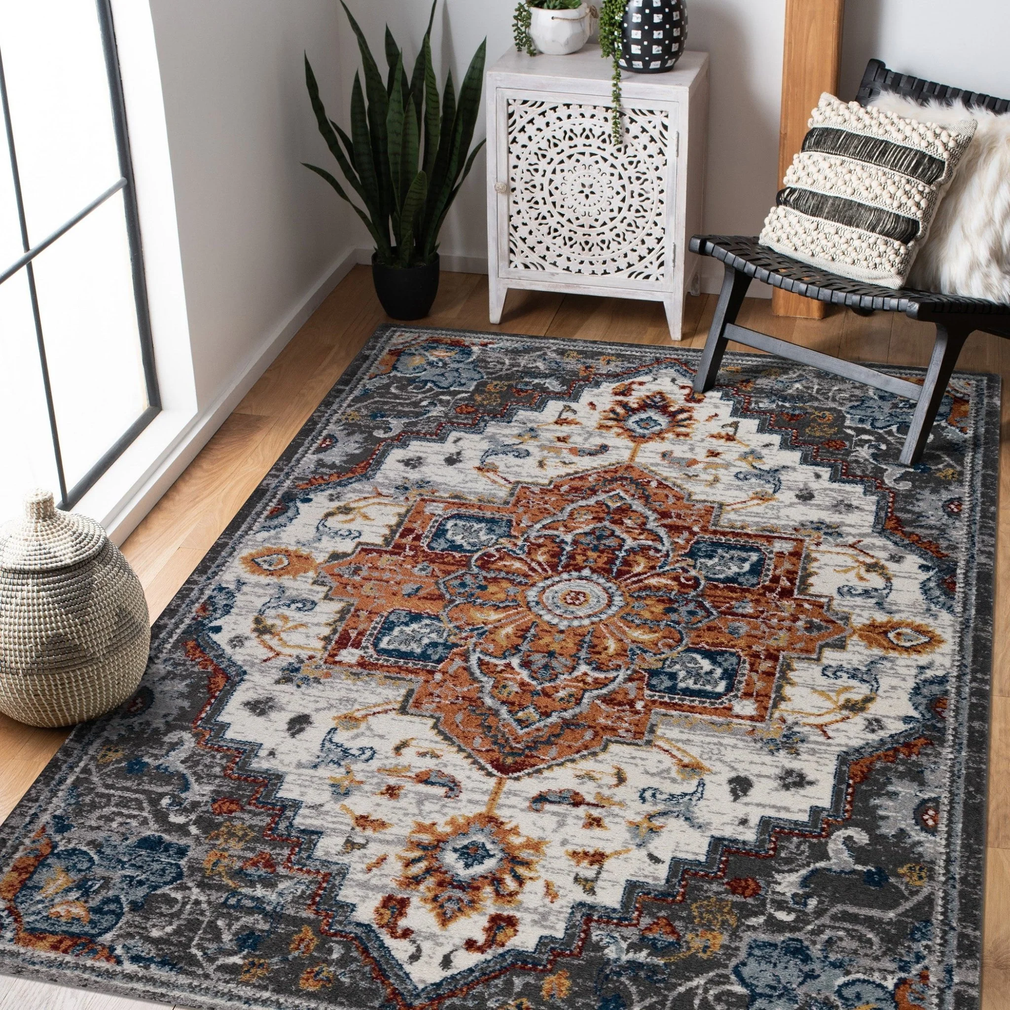 Amer Rugs ALX-91 Alexandria Classic Medallion Runner Rug, 2'6" X 10'3" Area Rug - Image 5