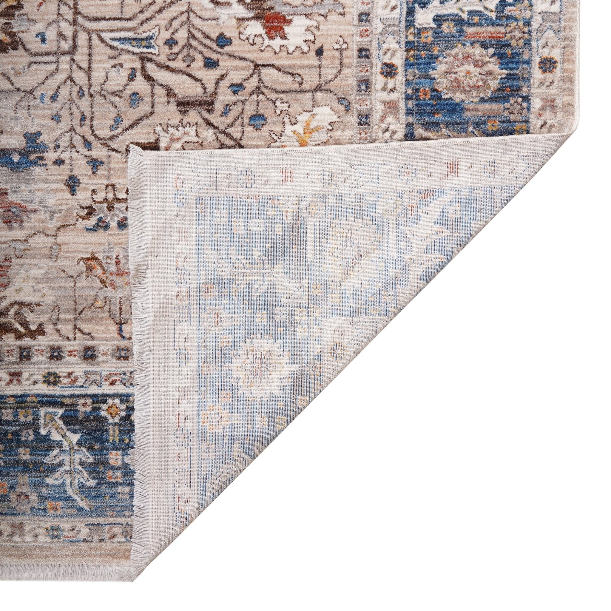 Amer Rugs ARC-4 Arcadia Oriental Design /Navy Runner Rug, 2'7" X 10' Area Rug - Image 2
