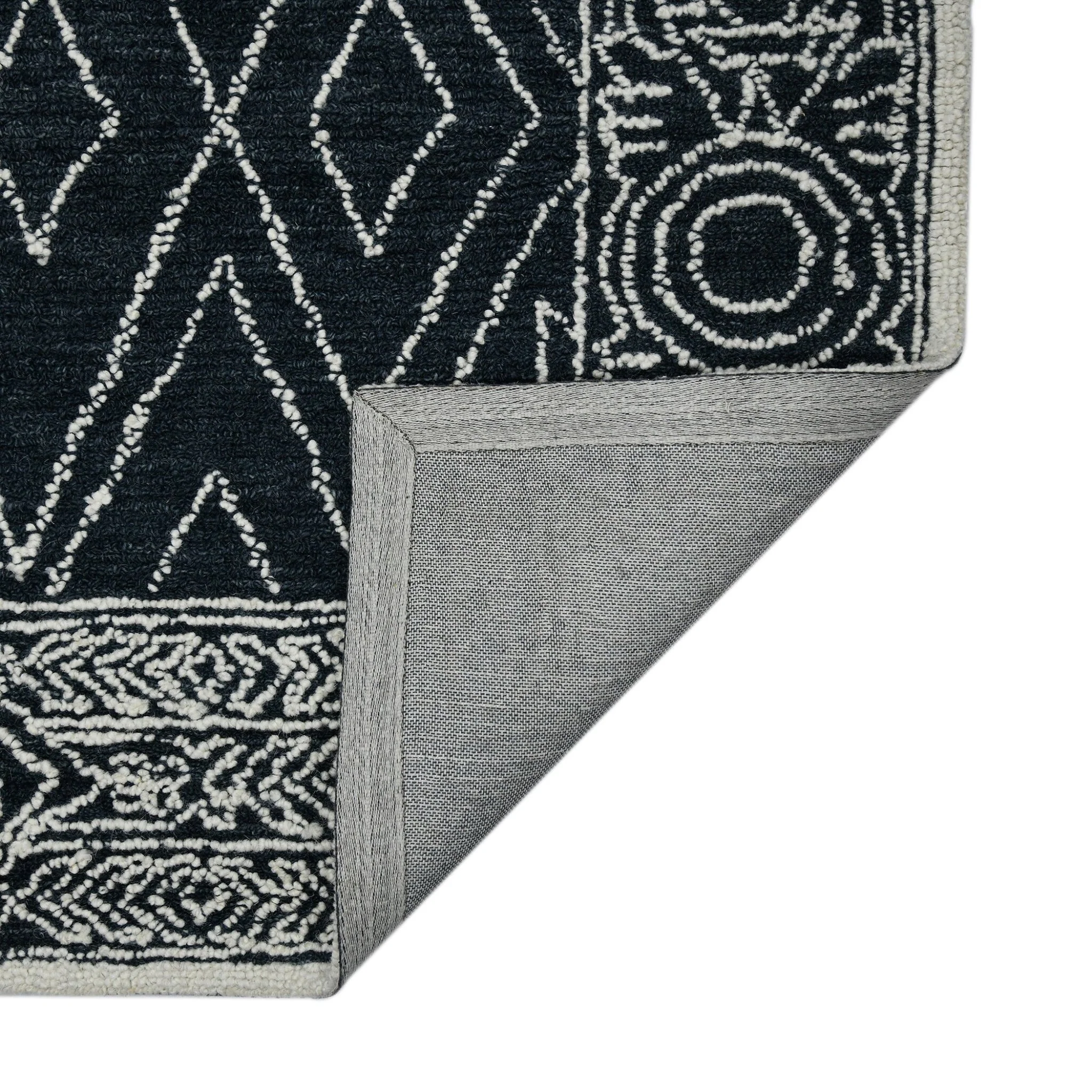 Amer Rugs BER-6 Berlin Farmhouse Geometric /White Area Rug - Image 2