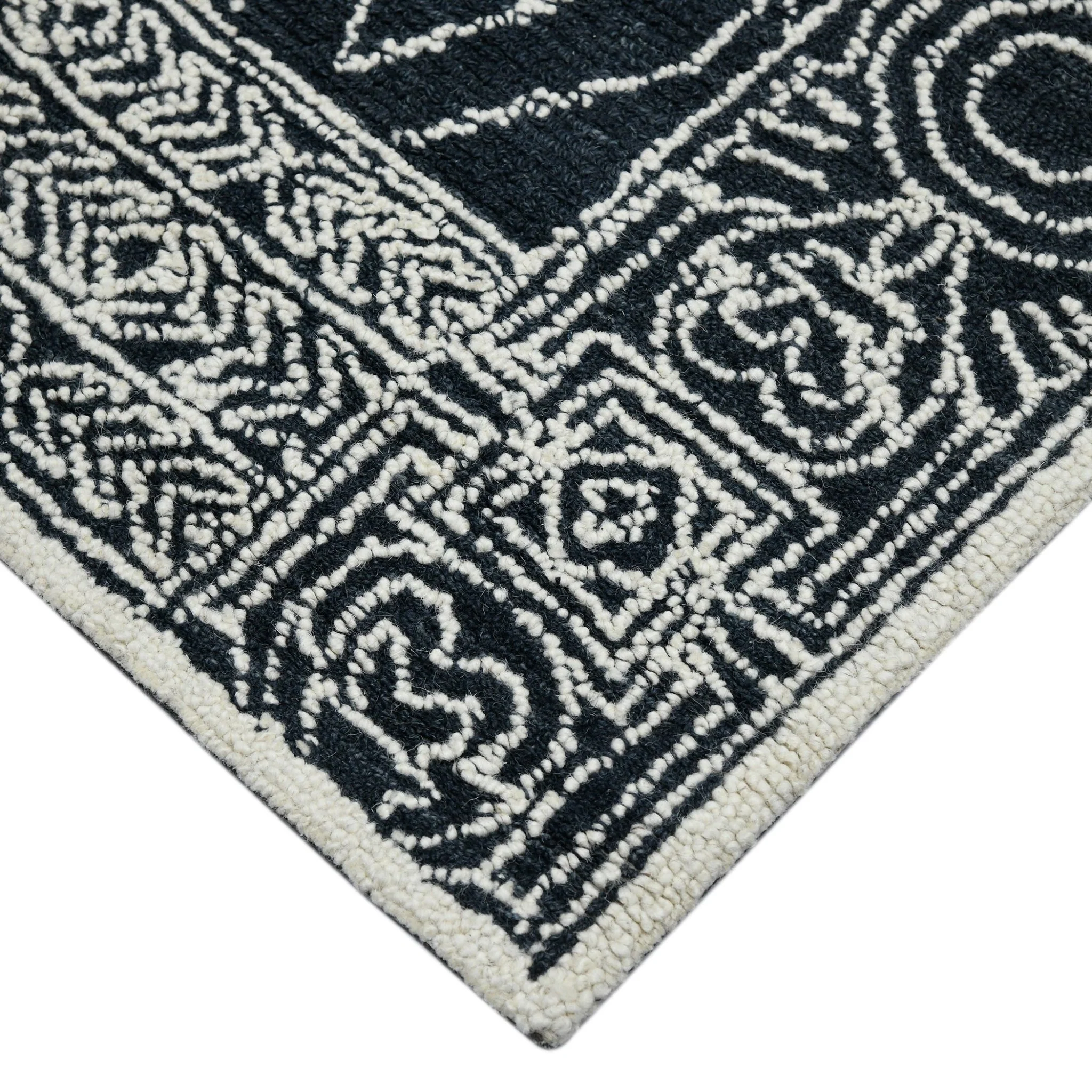 Amer Rugs BER-6 Berlin Farmhouse Geometric /White Area Rug - Image 4