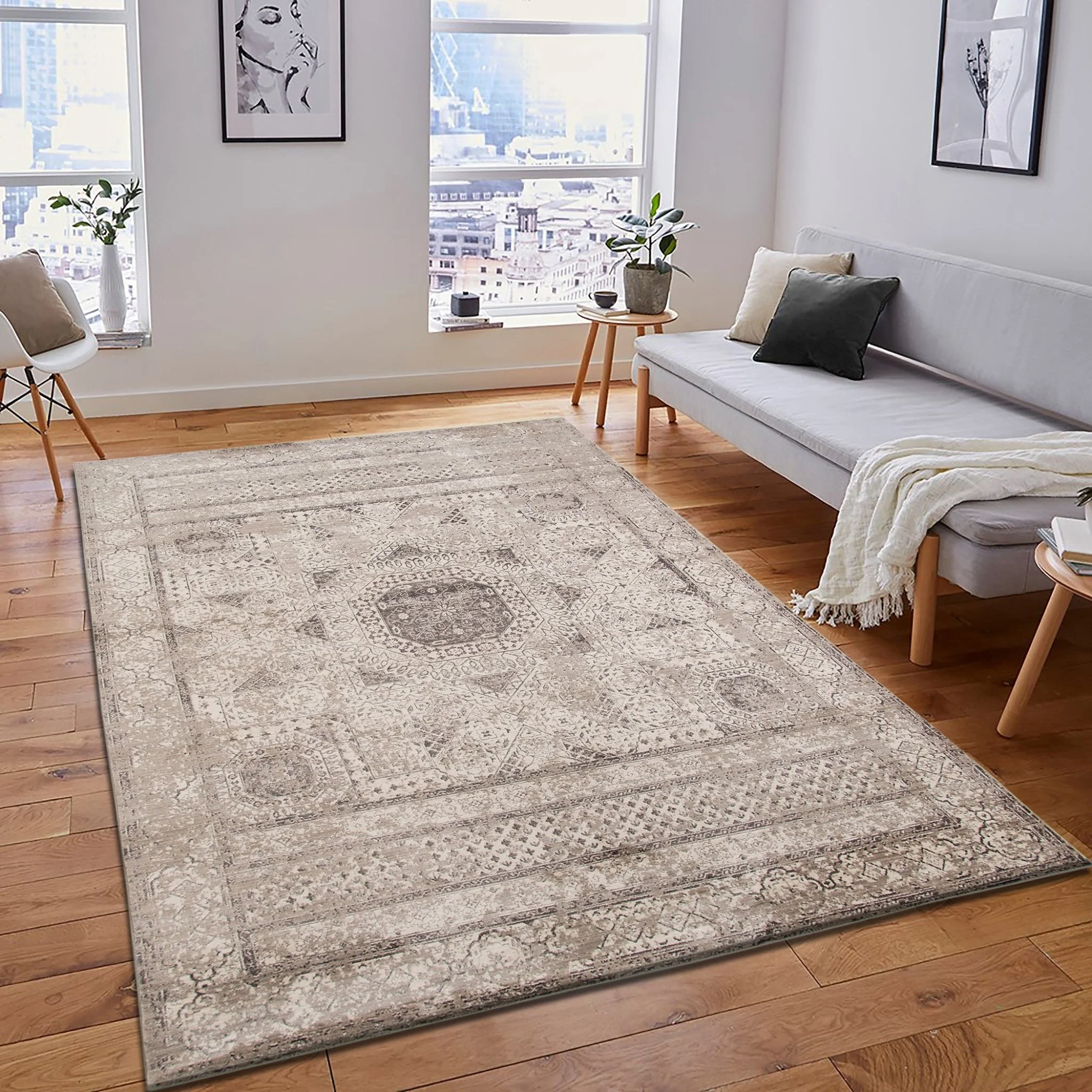 Amer Rugs CAM-31 Cambridge Classic Medallion Area Rug - Image 5