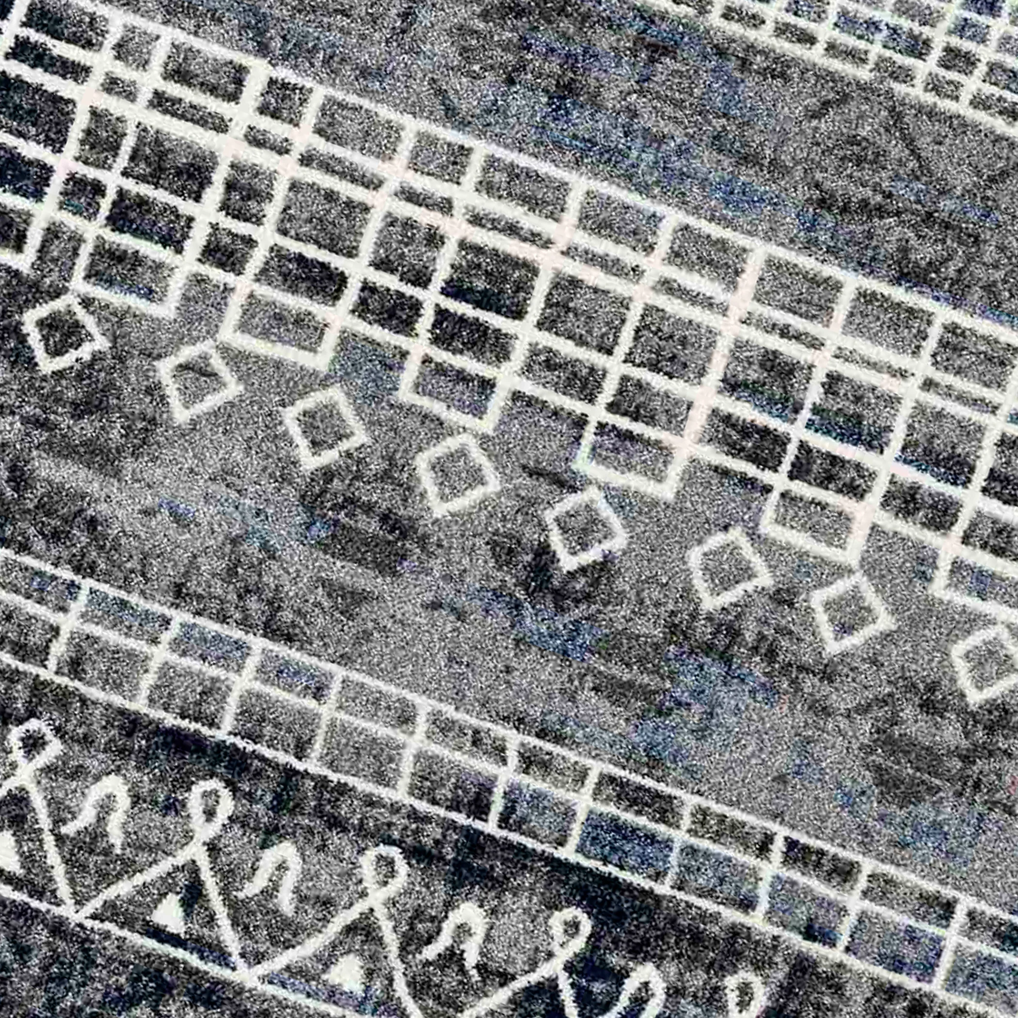 Amer Rugs CAR-3 Caribe Moroccan Inspired /Ivory Runner Rug, 2'1" X 6'4" Area Rug - Image 2