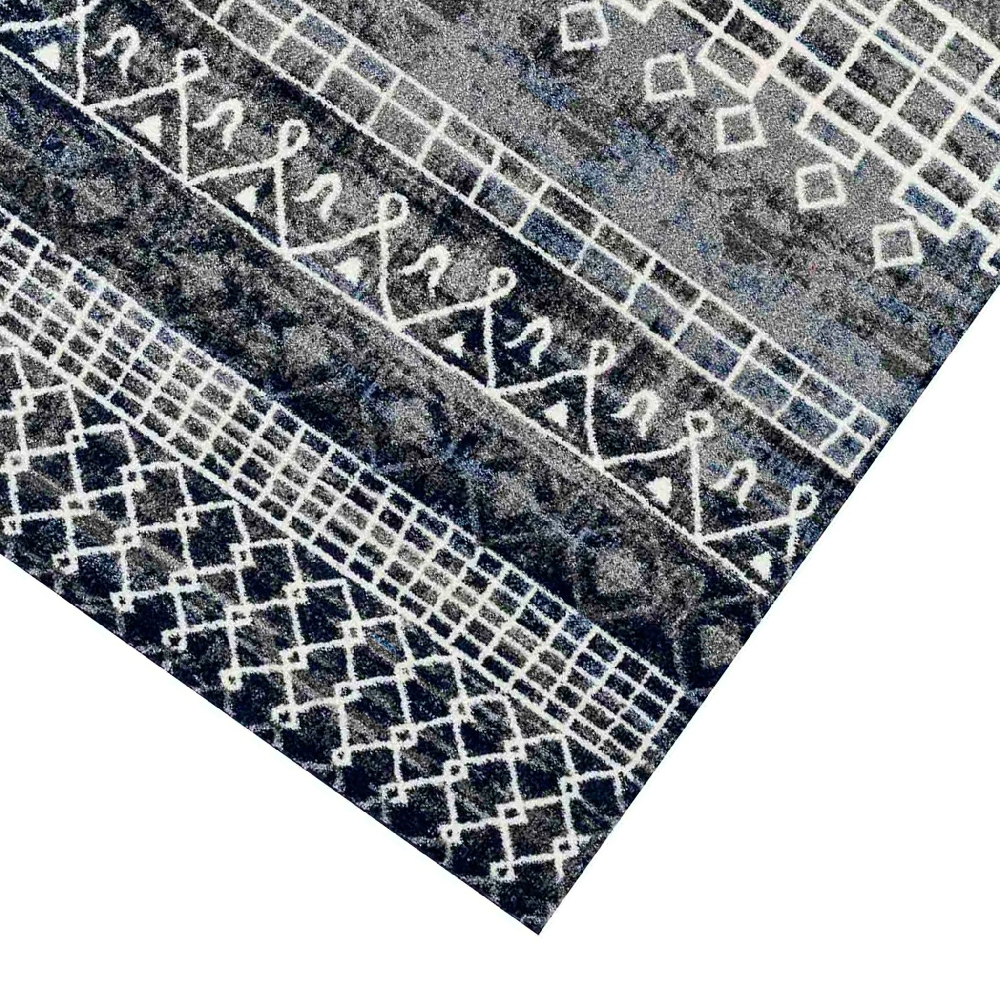 Amer Rugs CAR-3 Caribe Moroccan Inspired /Ivory Runner Rug, 2'1" X 6'4" Area Rug - Image 3