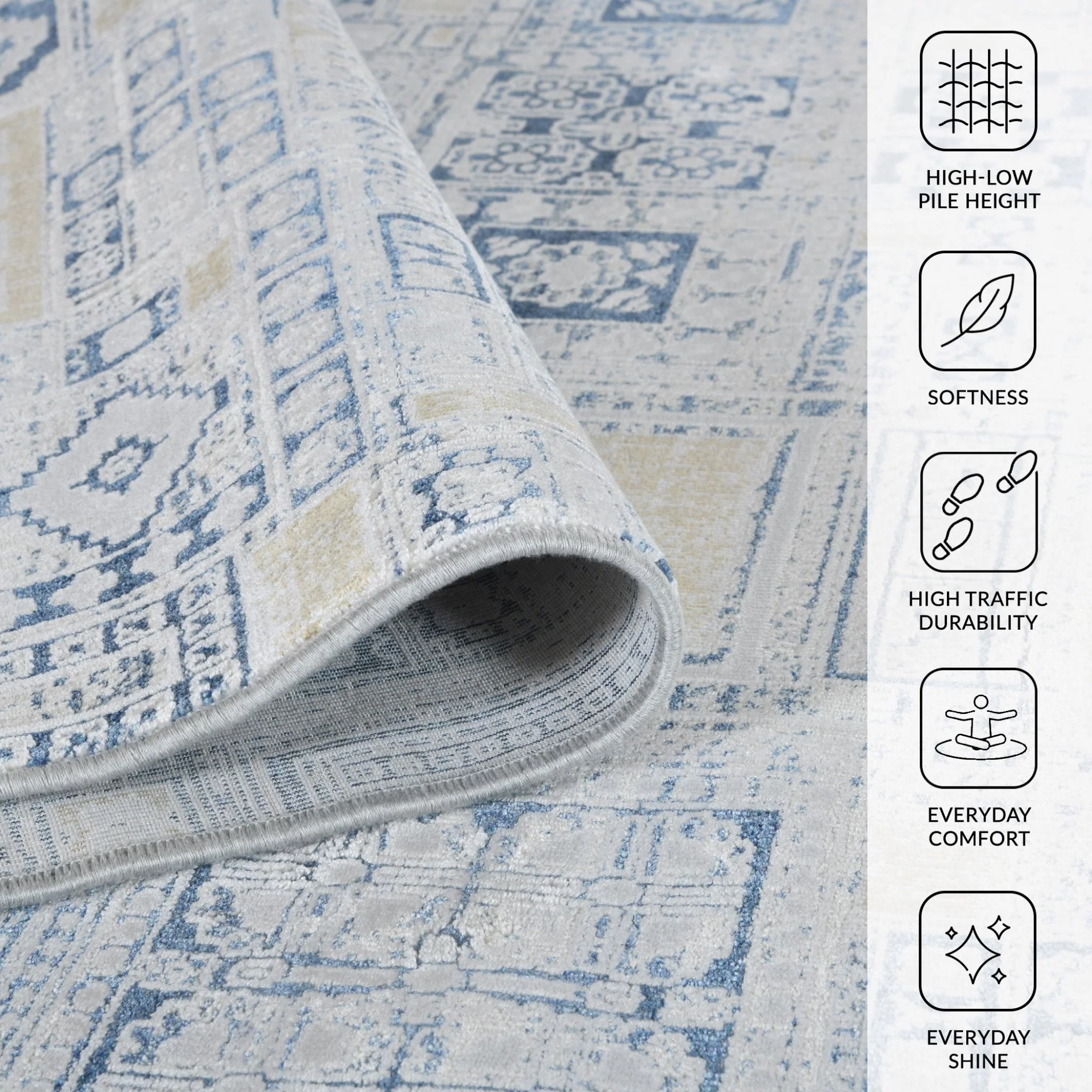 Amer Rugs HAM-7 Hamilton Modern Aztec /Gold Area Rug - Image 9