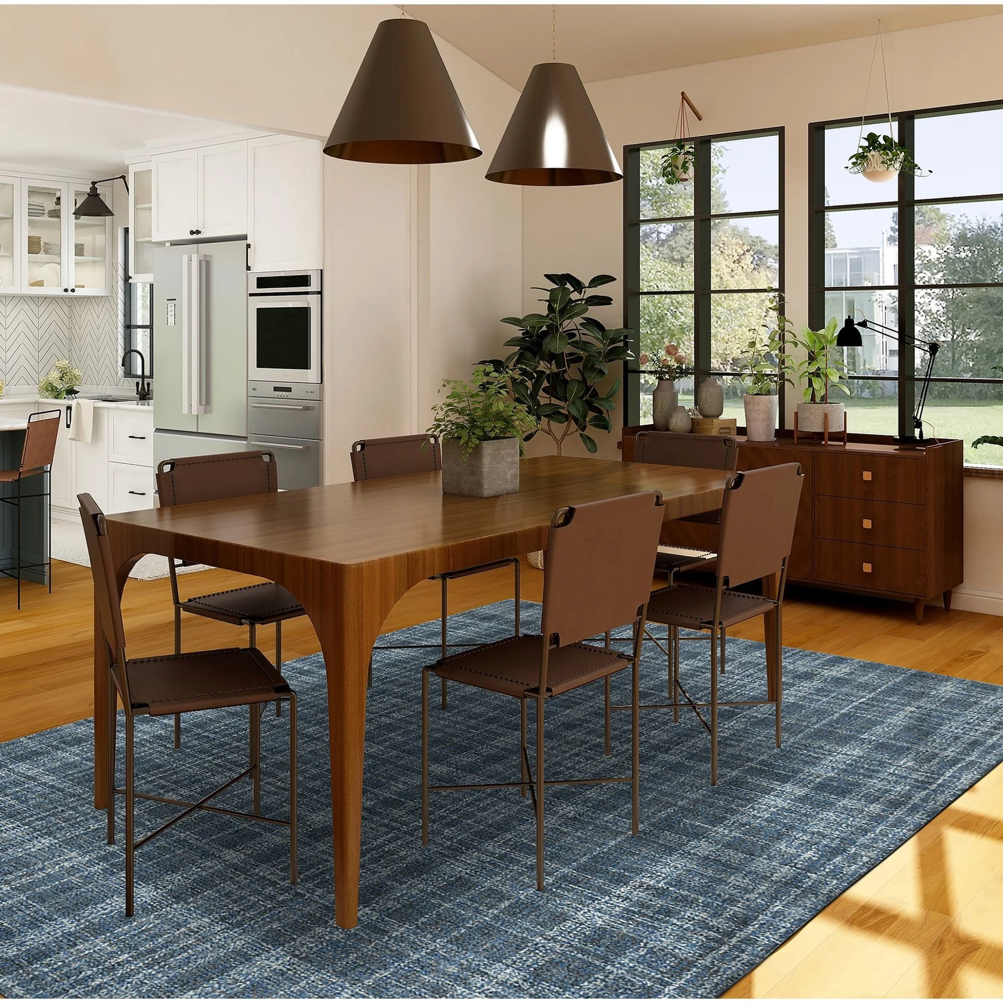 Amer Rugs LAU-2 Laurel Farmhouse Plaid Area Rug - Image 5