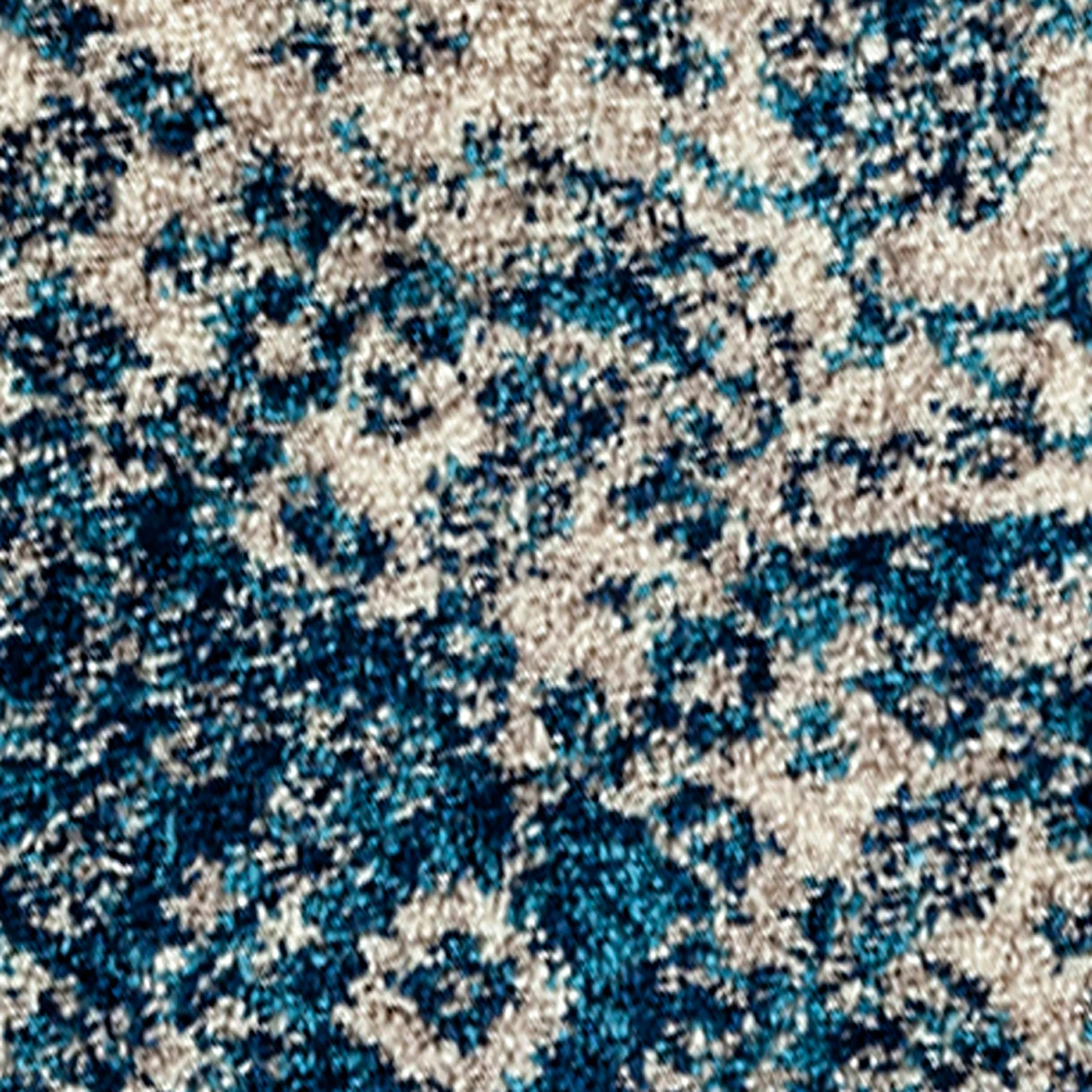 Amer Rugs MAN-39 Manhattan Bohemian Pattern /Teal Runner Rug, 2'6" X 7'6" Area Rug - Image 2