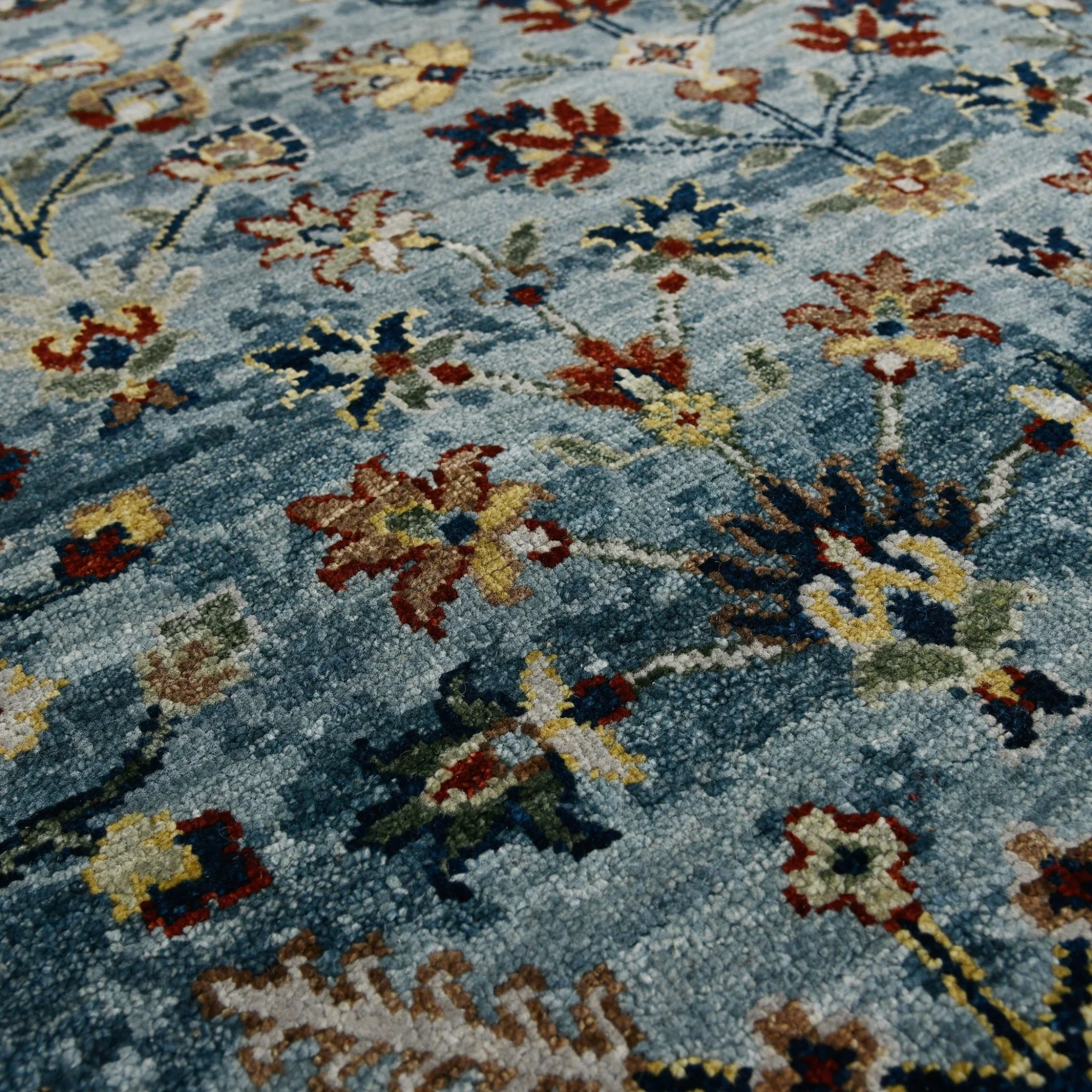 Amer Rugs NUI-60 Nuit Arabe Classic Bordered /Indigo Area Rug - Image 3