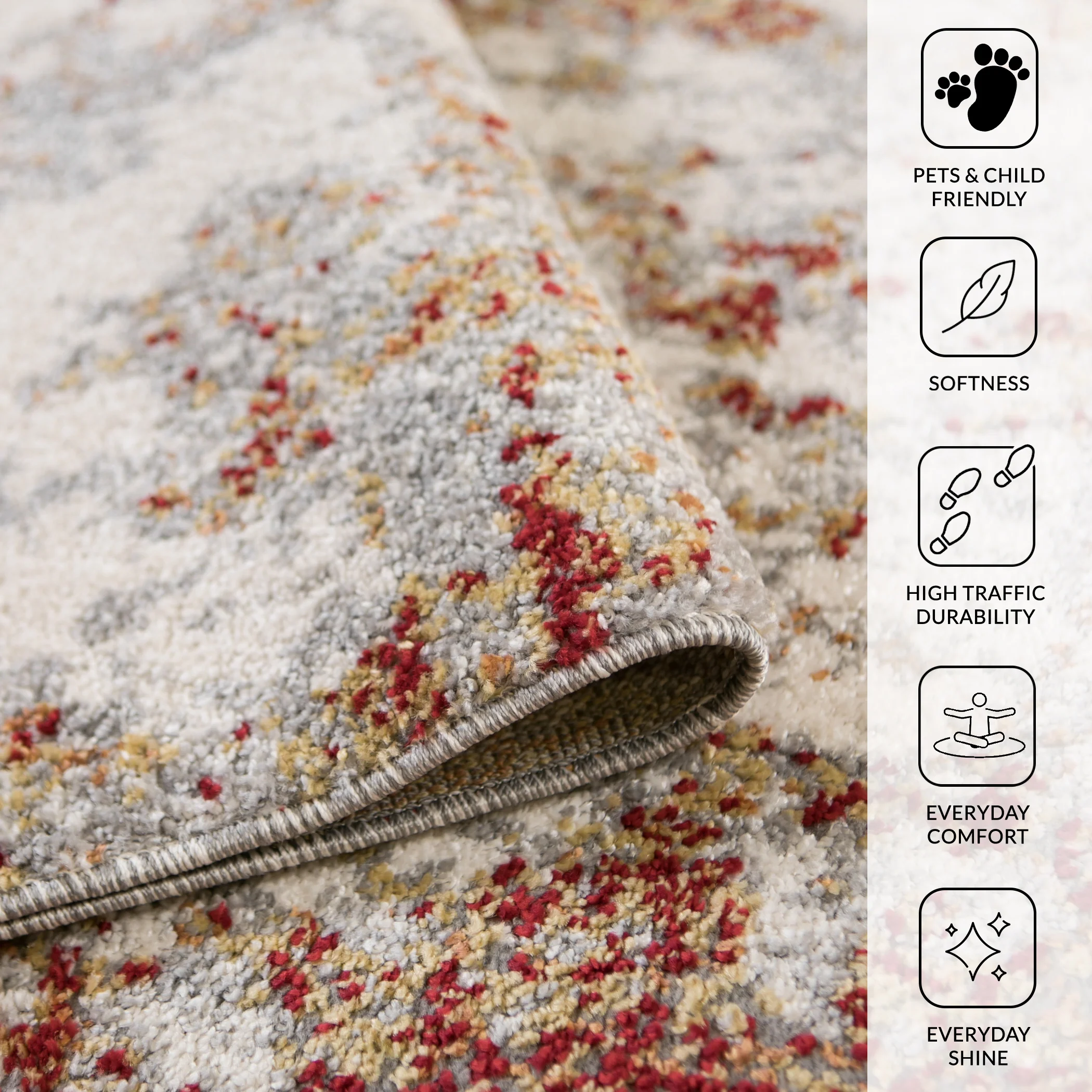 Amer Rugs YAS-6 Yasmin Contemporary /Cream Runner Rug, 2'6" X 8' Area Rug - Image 12