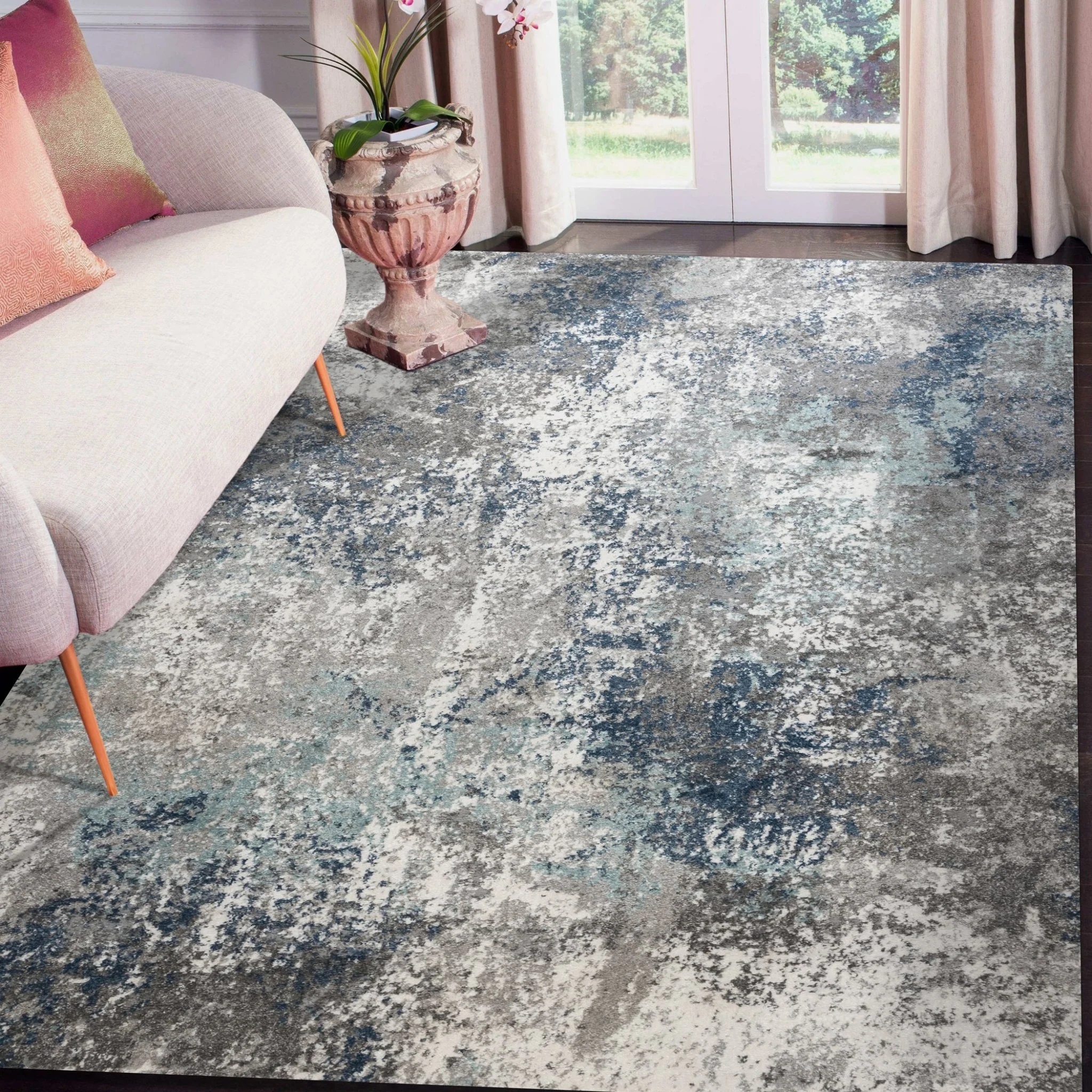 Amer Rugs YAS-7 Yasmin Contemporary /Light Blue Area Rug - Image 5