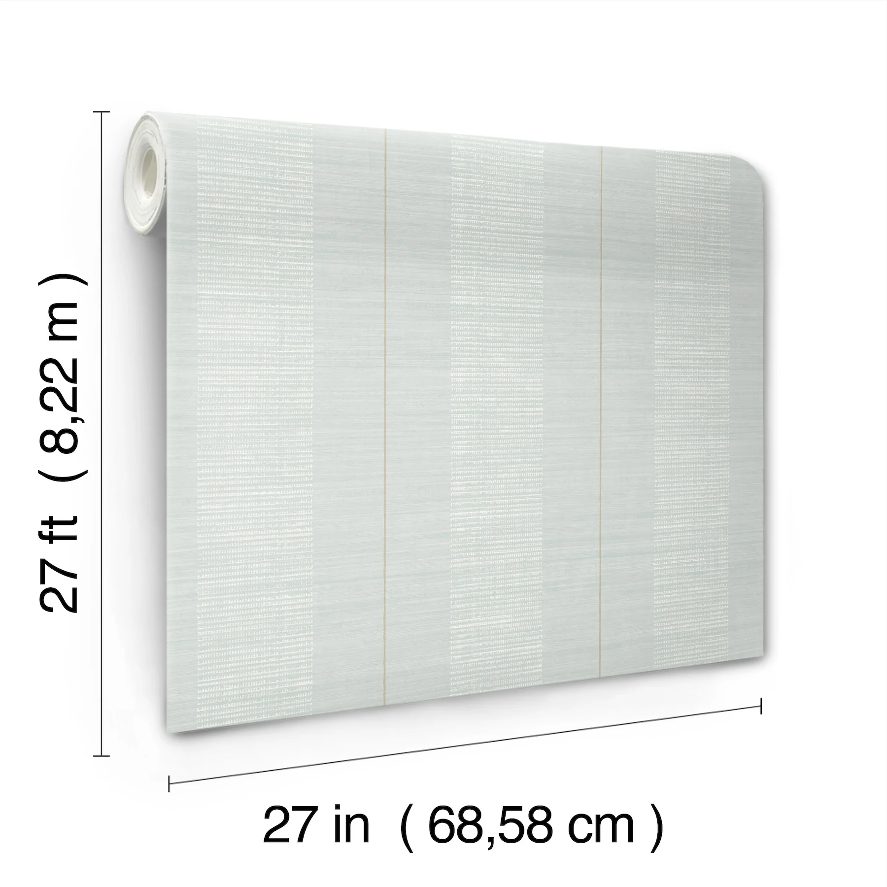 Antonina Vella LL3210 Colbert Stripe Light Blue Textured Wallpaper - Image 2