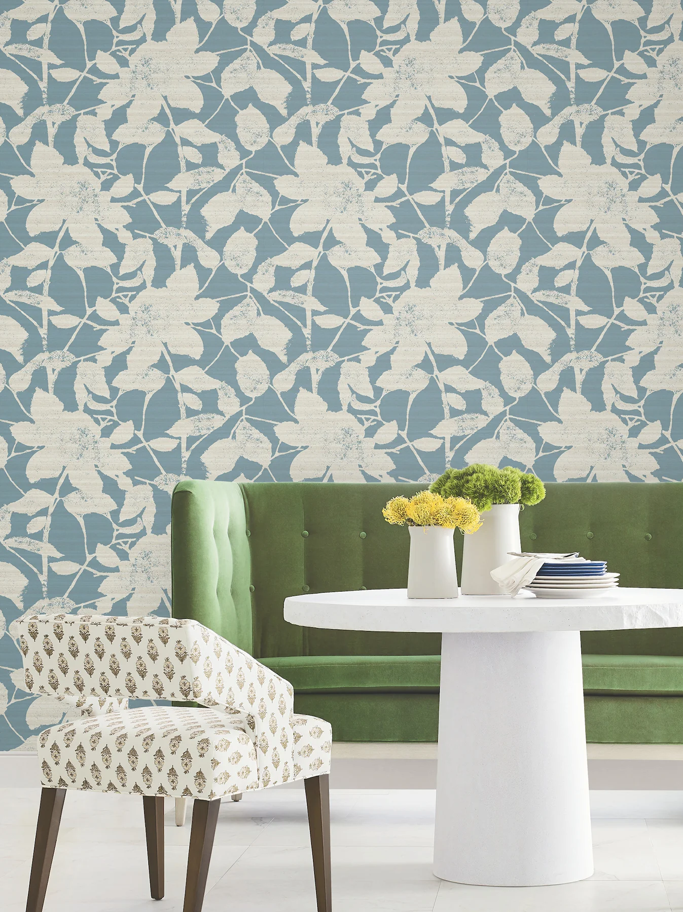 Antonina Vella LL3214 Solange Teal Botanical Wallpaper - Image 5