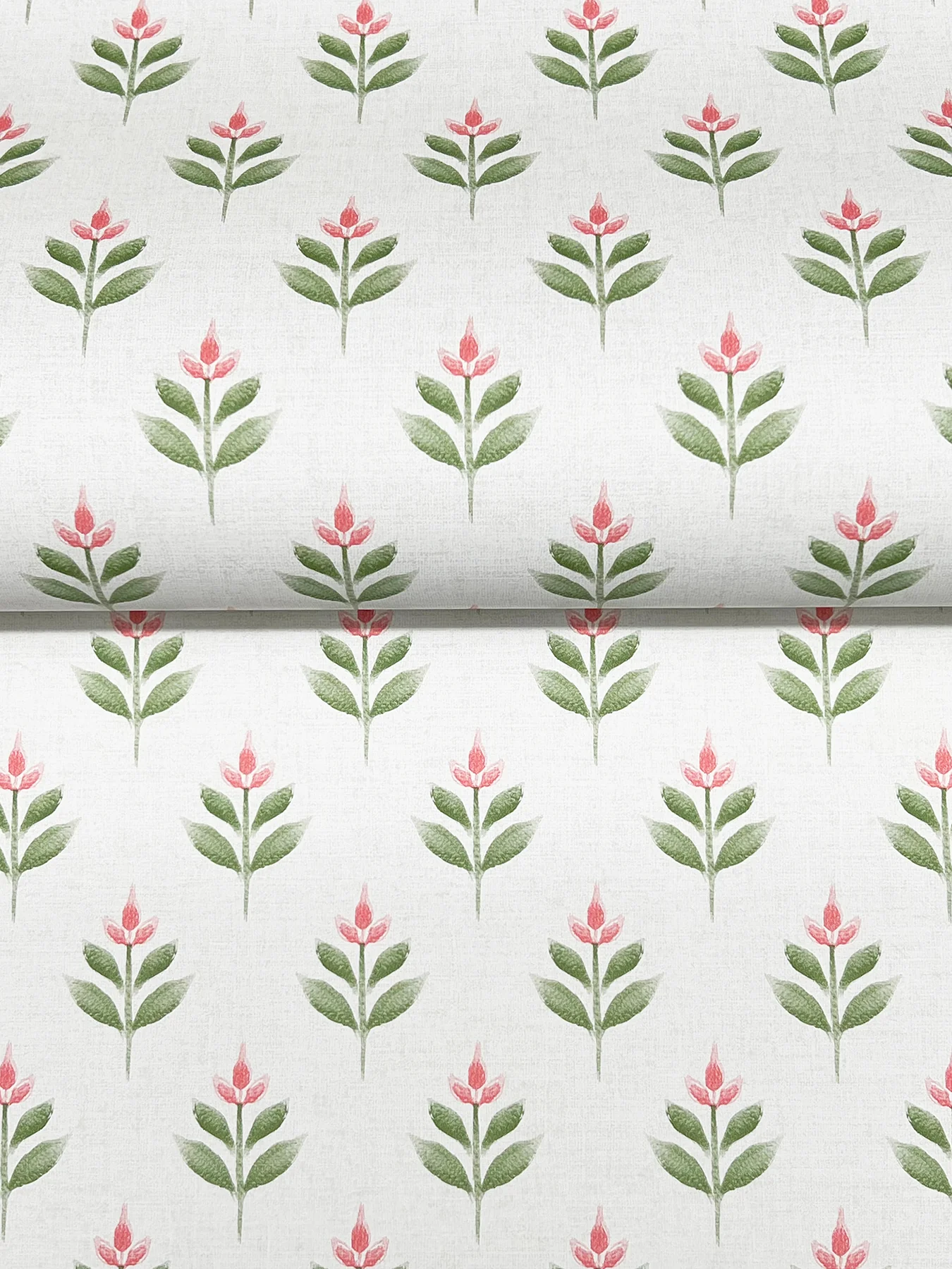 Antonina Vella LL3236 Serene Villa Pink Floral Stamp Wallpaper - Image 2