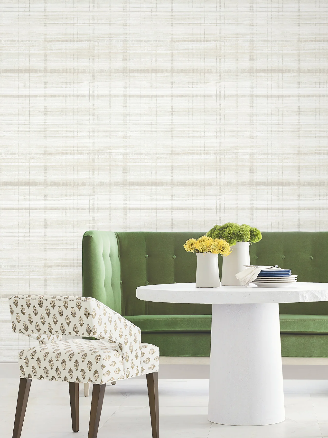 Antonina Vella LL3243 Vanishing Point Dove Striated Wallpaper - Image 5