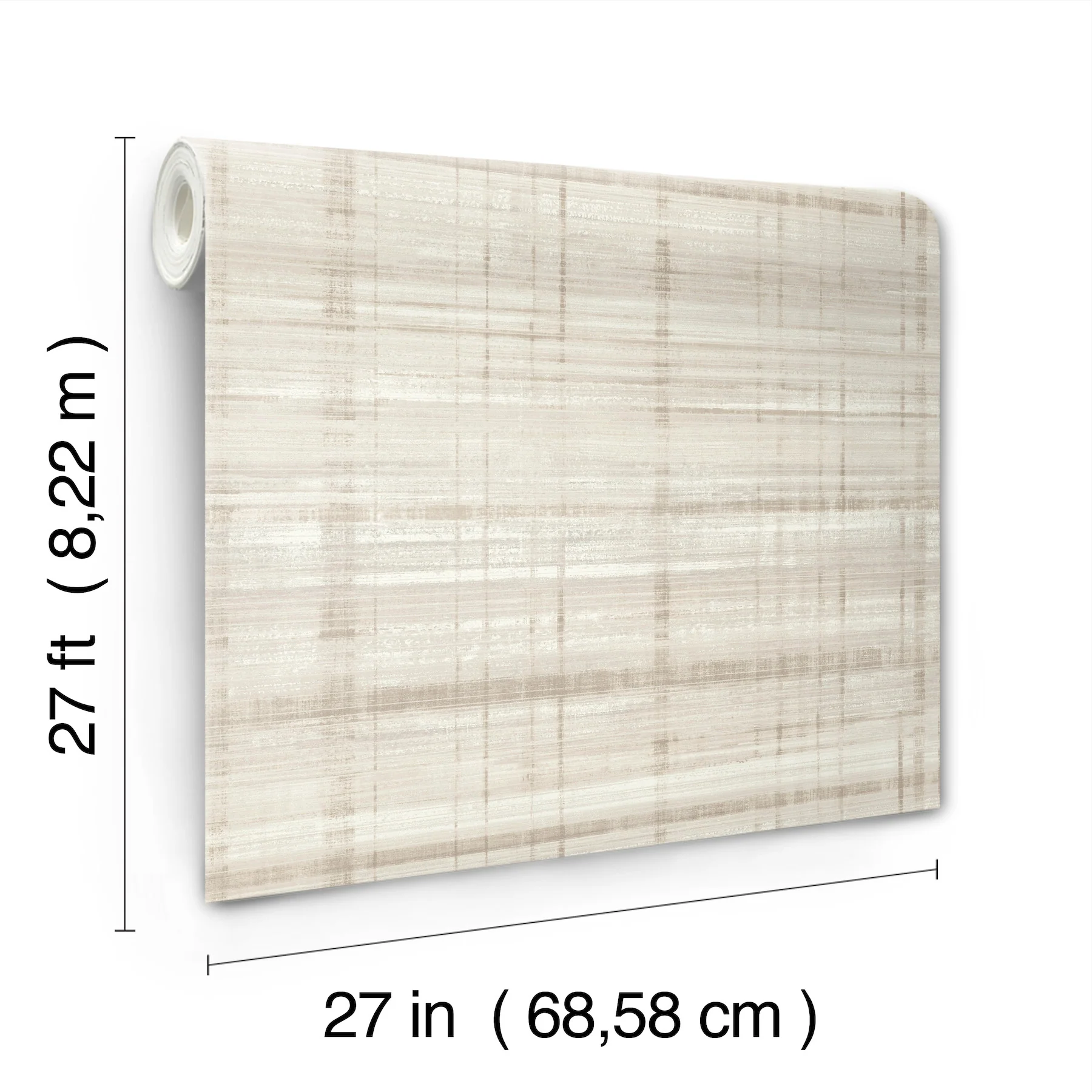 Antonina Vella LL3247 Vanishing Point Neutral Striated Wallpaper - Image 3