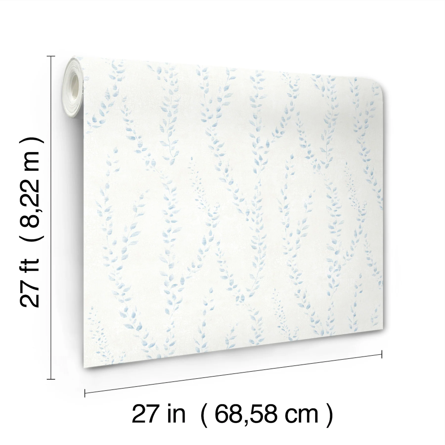 Antonina Vella LL3253 Alpenrose Sky Blue Vine Wallpaper - Image 3