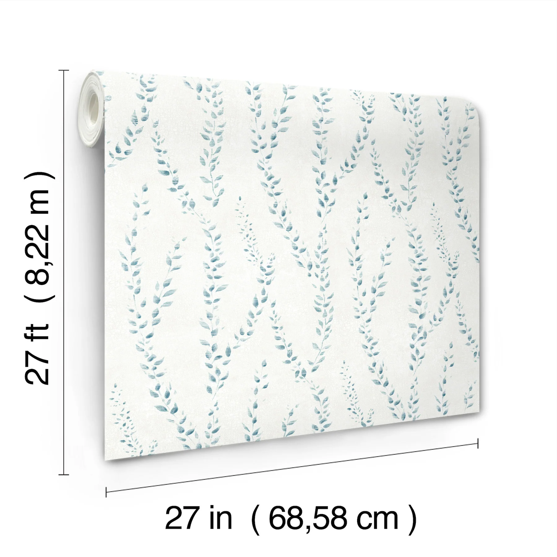 Antonina Vella LL3256 Alpenrose Sapphire Vine Wallpaper - Image 3