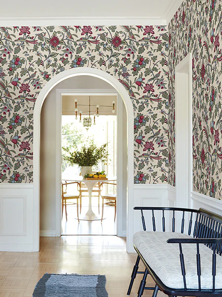 Antonina Vella VP1312 Parterre Raspberry Jacobean Wallpaper - Image 5