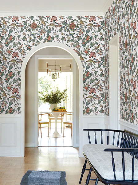 Antonina Vella VP1316 Parterre Coral Jacobean Wallpaper - Image 5