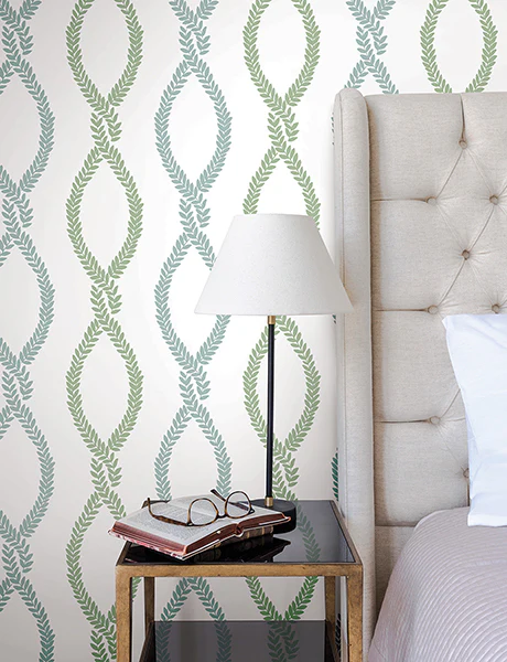 Antonina Vella VP1321 Laureate Light Green Vine Trellis Wallpaper - Image 4