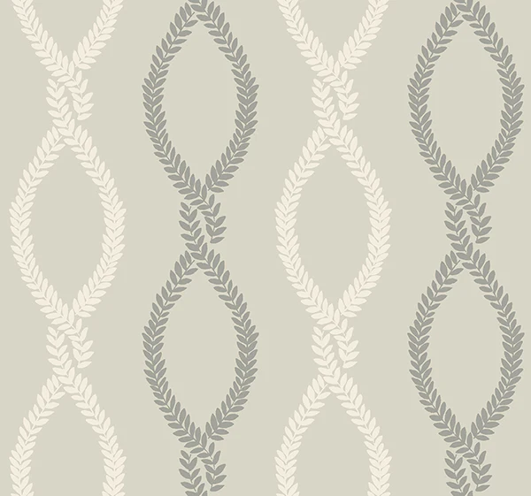 Antonina Vella VP1323 Laureate Grey Vine Trellis Wallpaper