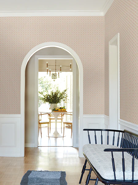 Antonina Vella VP1335 Priti Rose Floral Grid Wallpaper - Image 5