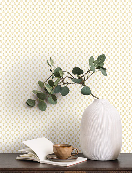 Antonina Vella VP1392 Brioni Butter Floral Stamp Wallpaper - Image 4