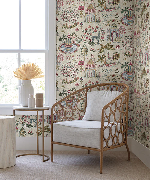 Antonina Vella VP1403 Parc Merlot Garden Dreams Wallpaper - Image 4