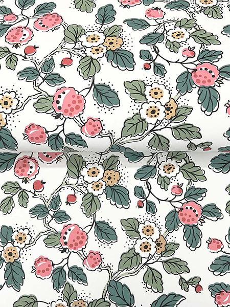 Antonina Vella VP1412 Framboise Pink Berry Vines Wallpaper - Image 2