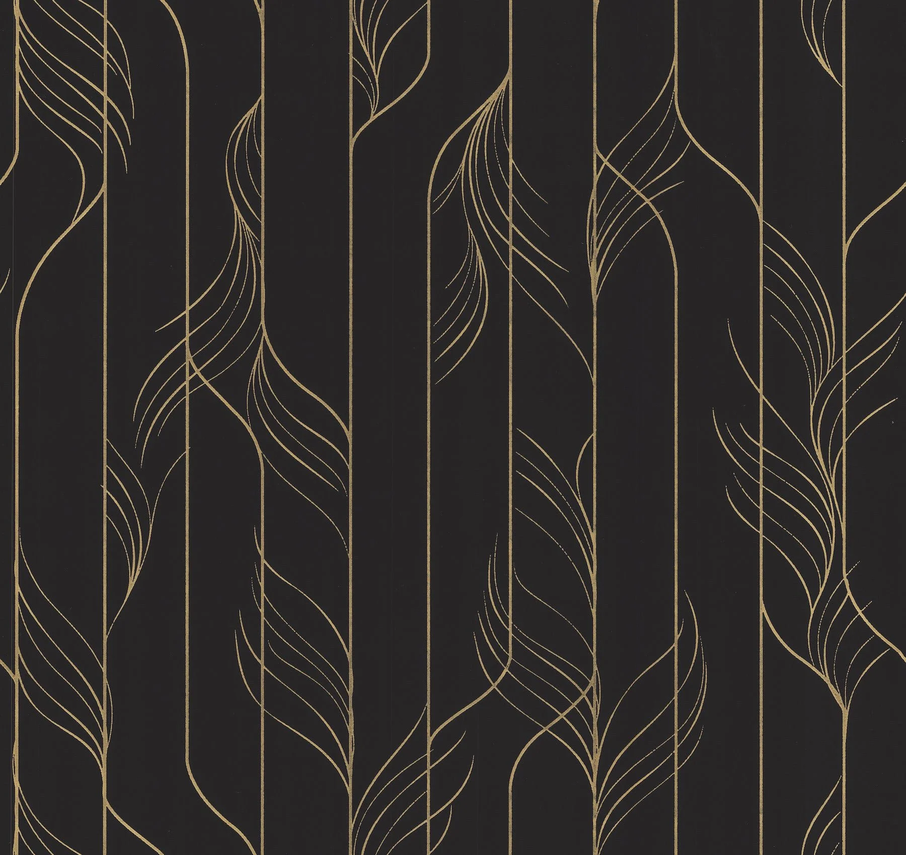 Candice Olson DF3305 Elemental Thread Black & Gold Wallpaper - Image 3