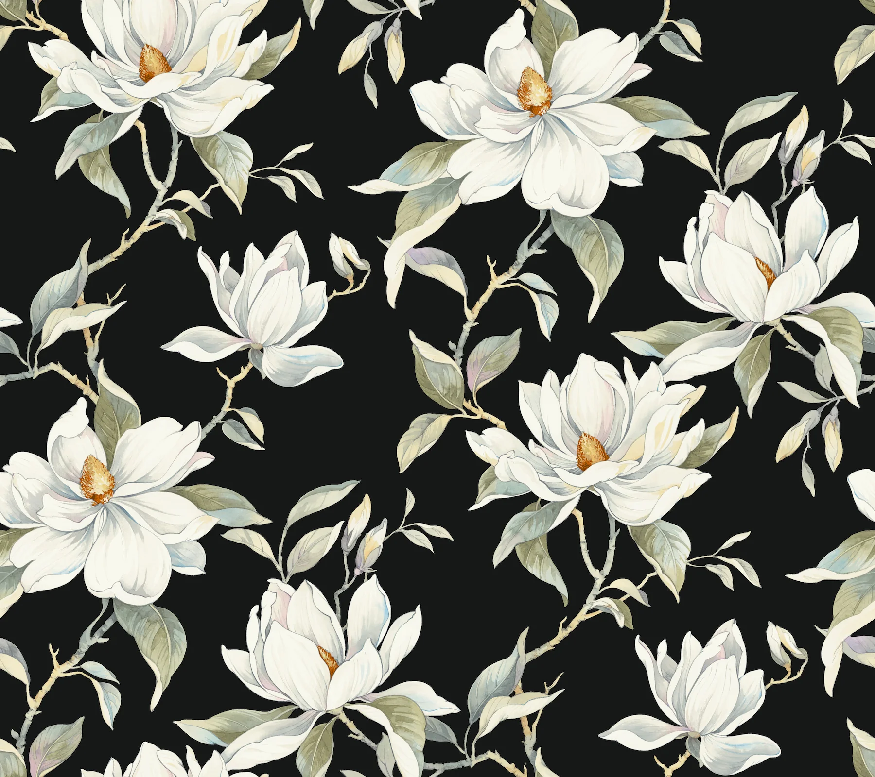Candice Olson DF3313 Garden Jewels Black Wallpaper - Image 3