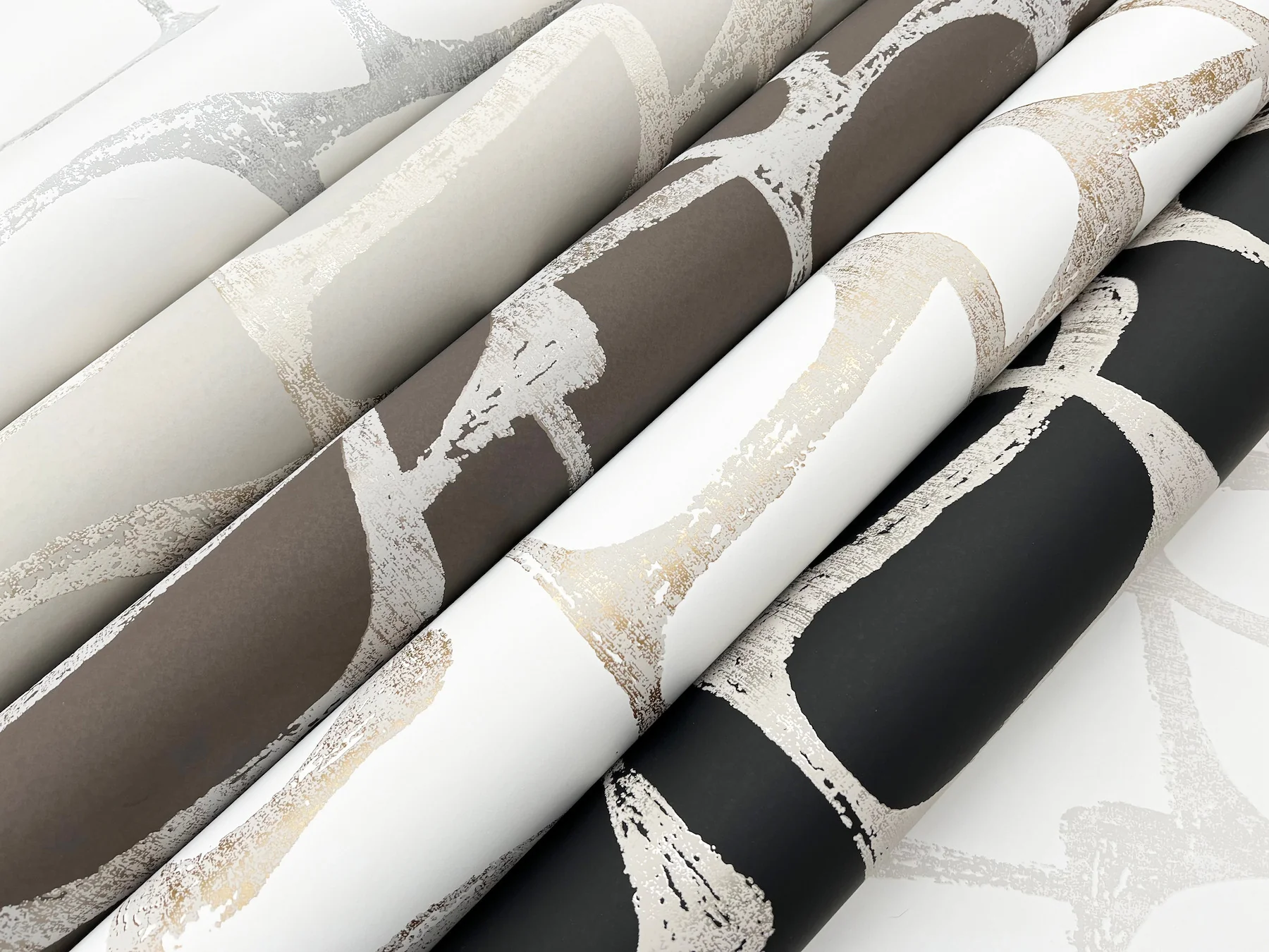 Candice Olson DF3356 Craftsman Geometric White & Silver Wallpaper - Image 7
