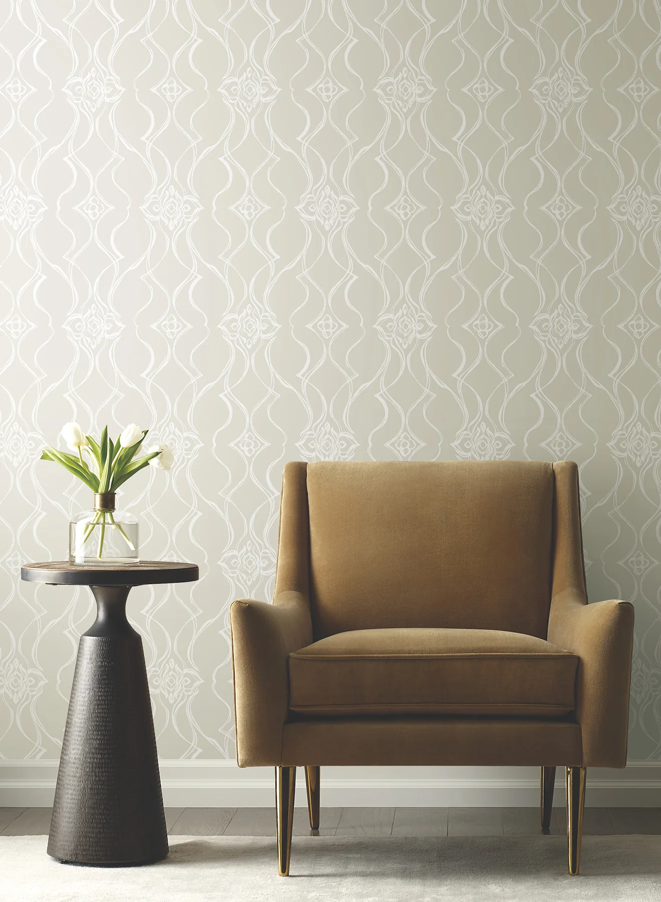 Candice Olson DF3375 Pirouette Beige Wallpaper - Image 2