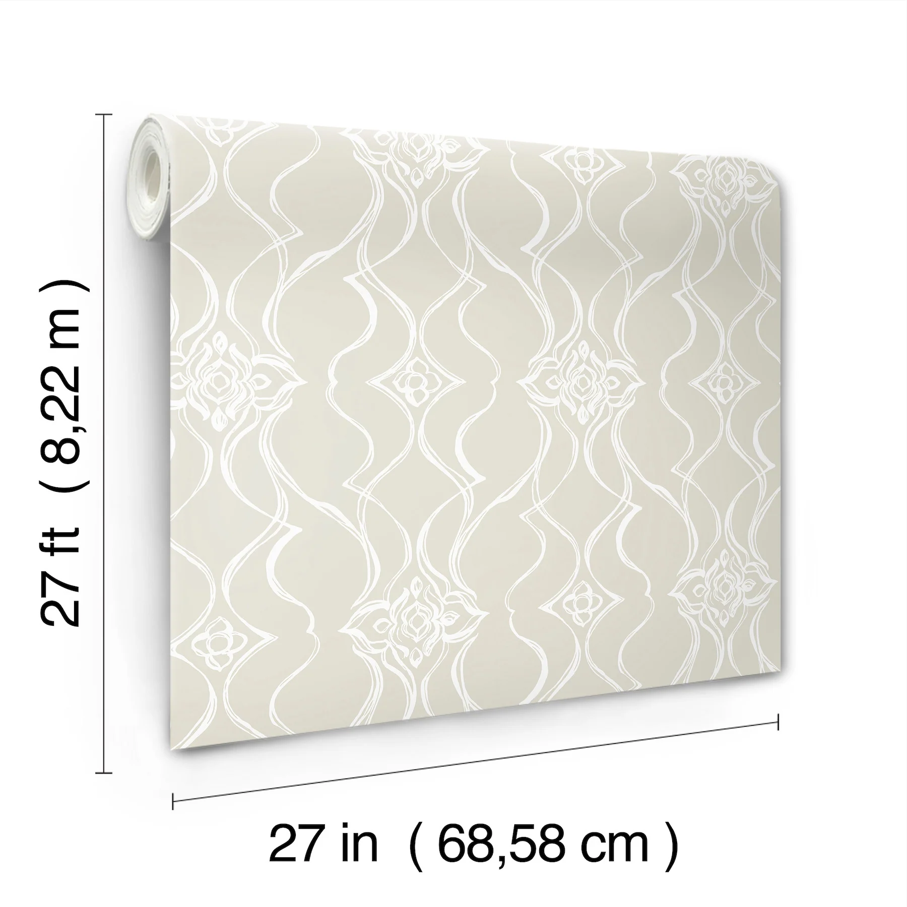 Candice Olson DF3375 Pirouette Beige Wallpaper - Image 5