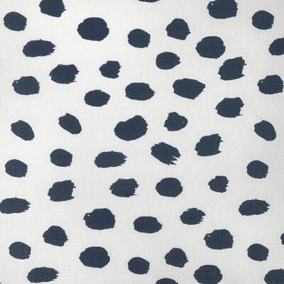 CAROLINE CECIL TEXTILES CCF-2334.1650.0 PAINT DOT DARK NAVY/OYSTER Fabric