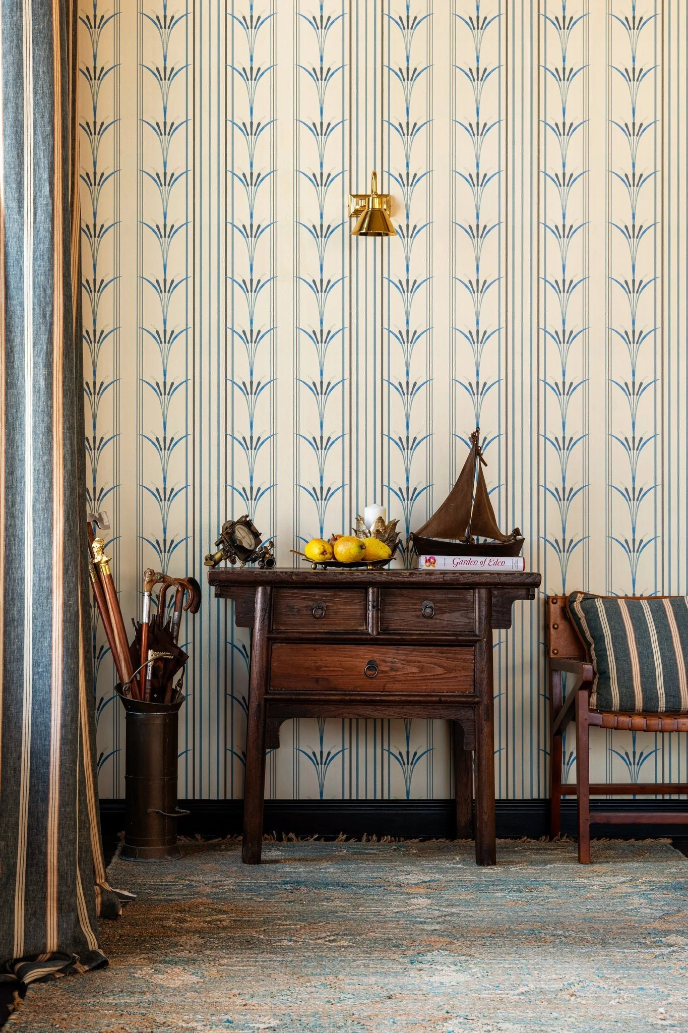 MindtheGap DANUBE STRIPE Blue  WP30156 Wallpaper - Image 5