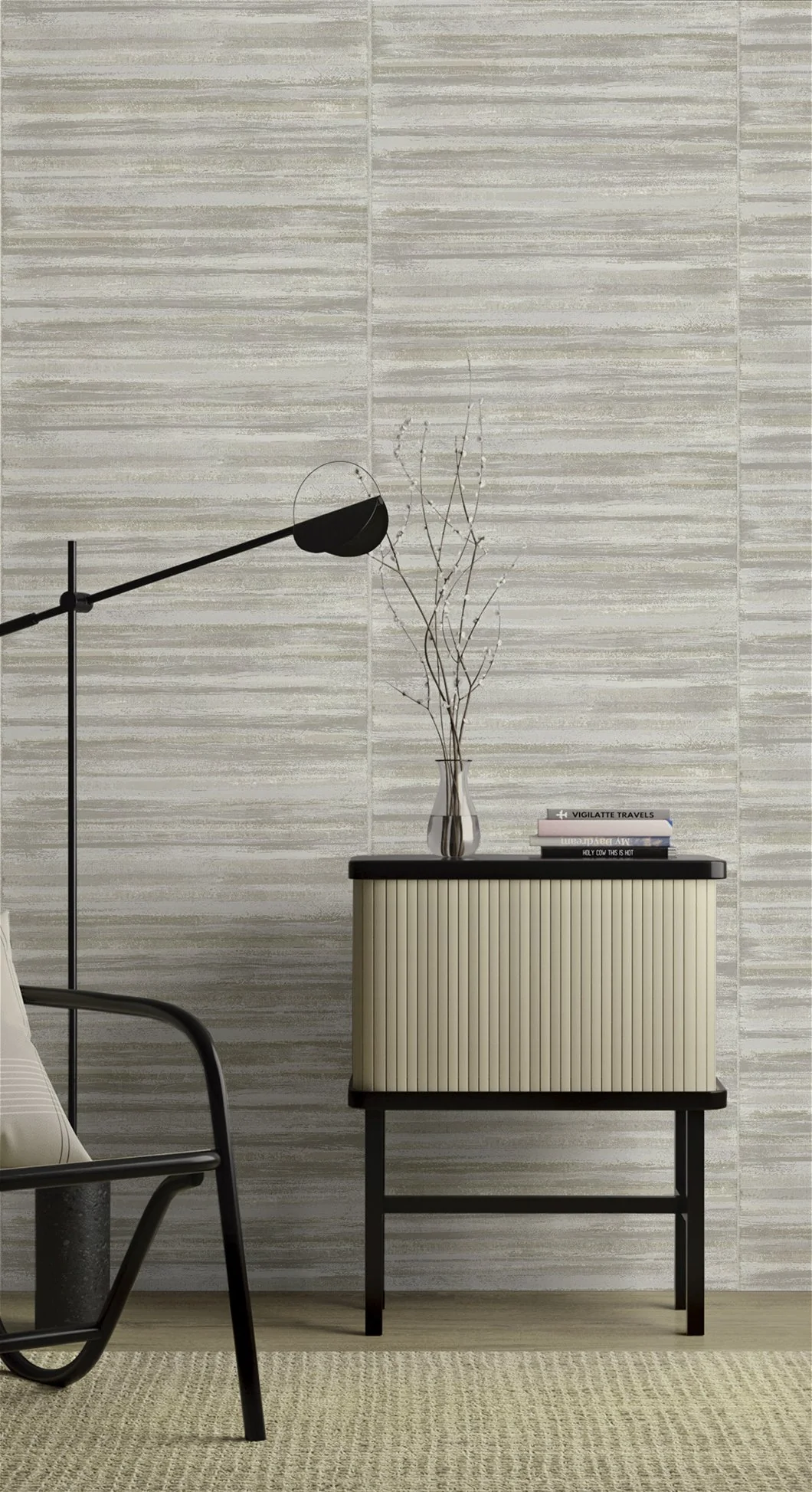 Galerie 24462 ORIZZONTALE COOL Silver Grey Wallpaper - Image 2