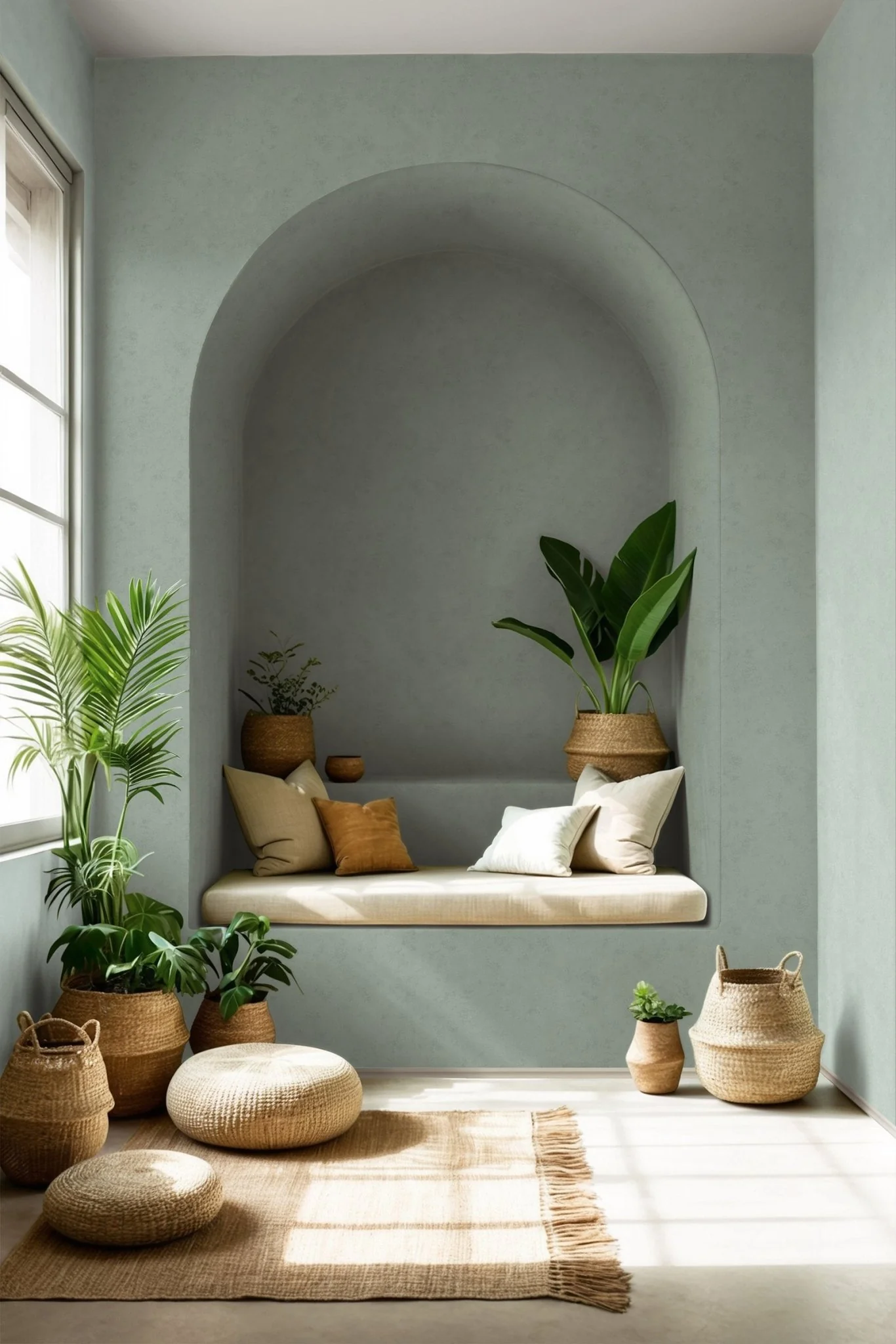 Galerie 34632 Plaster Effect Green Wallpaper - Image 2