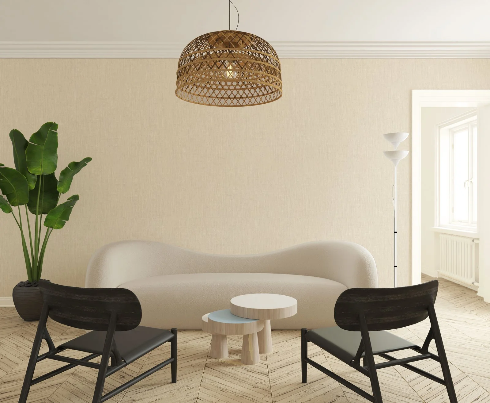 Galerie EN3332714 Linen Beige Wallpaper - Image 2