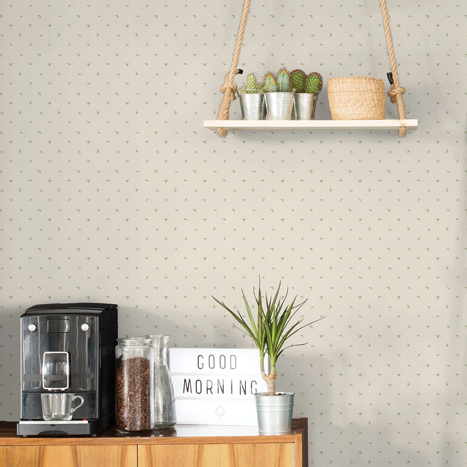 Galerie G12278 Tree Leaf Beige Wallpaper - Image 2