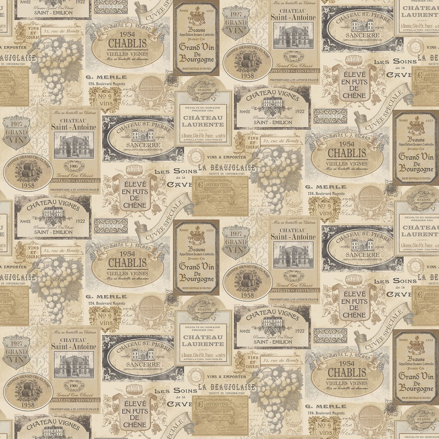 Galerie G12282 Novelty Beige Wallpaper