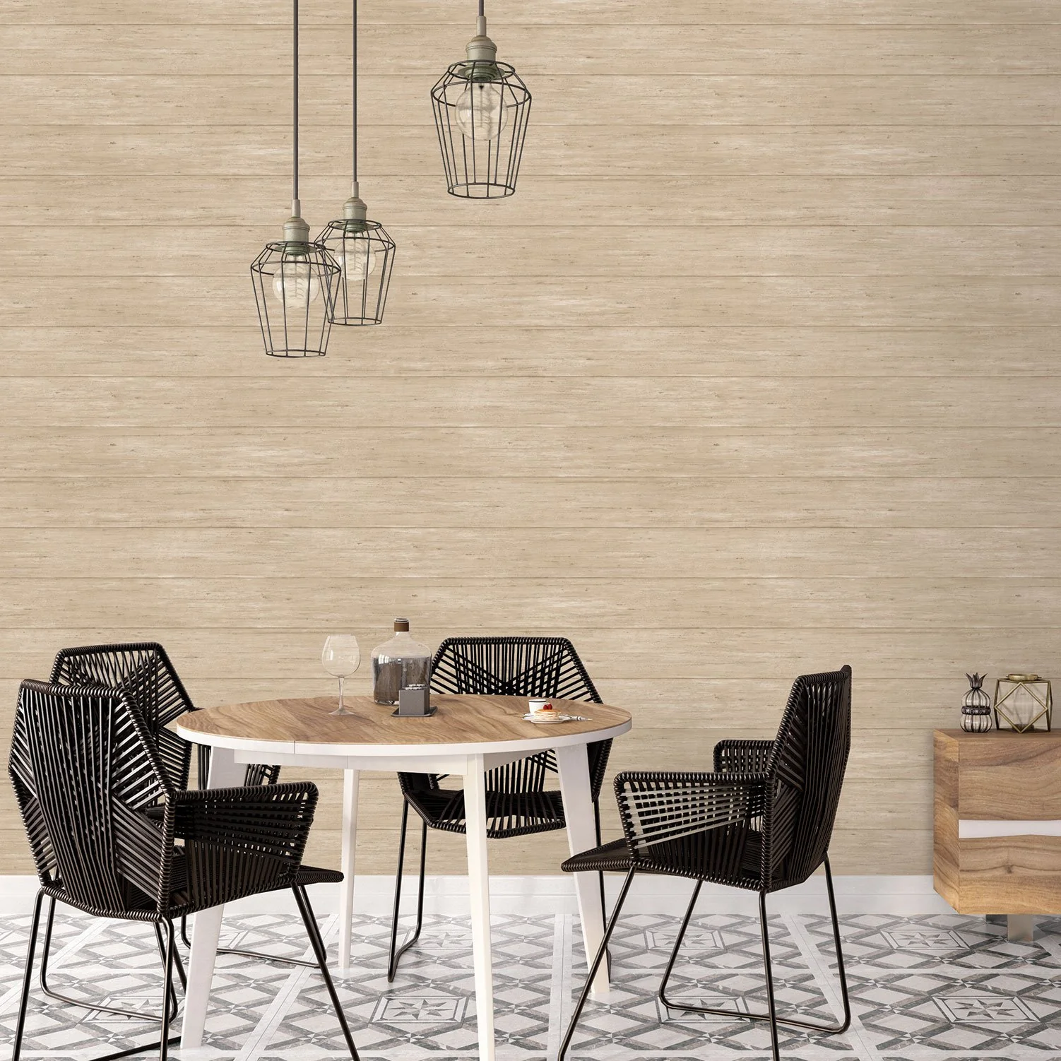 Galerie G12304 Wood Beige Wallpaper - Image 2