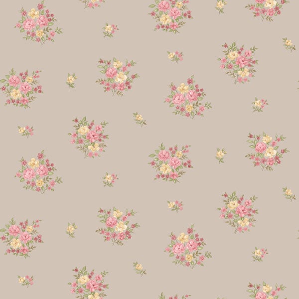 Galerie G23230 Floral Bunch Beige Wallpaper