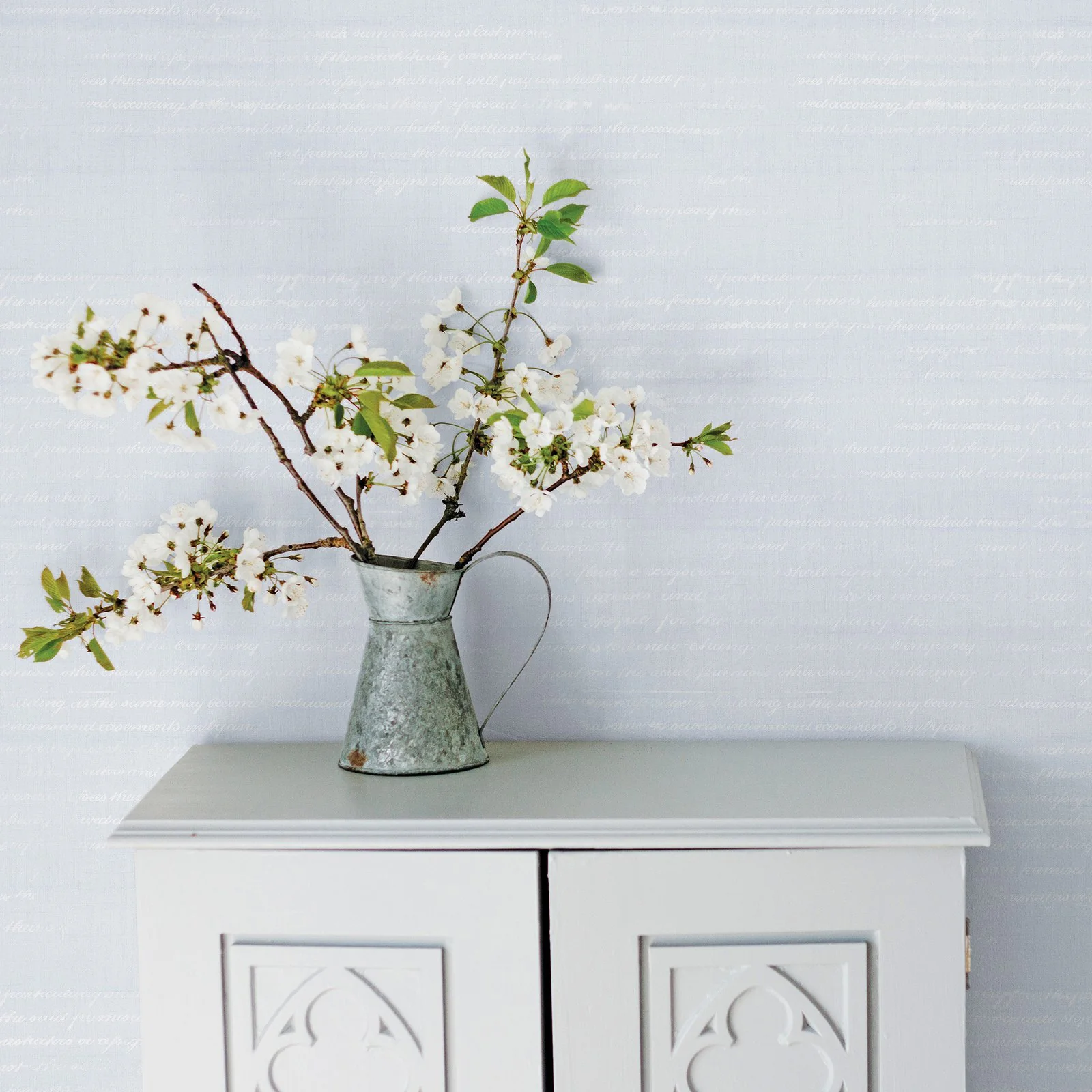 Galerie G45319 Pretty Script Blue Wallpaper - Image 2